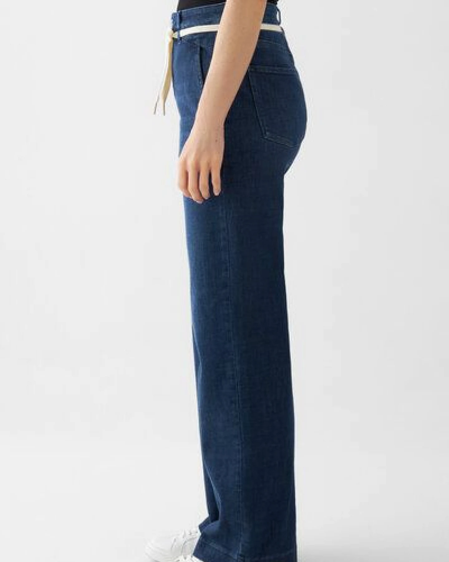 Damen Jeans DEW Flared High Waist French Pocket DAWN Bio-Baumwolle – Ansicht 2