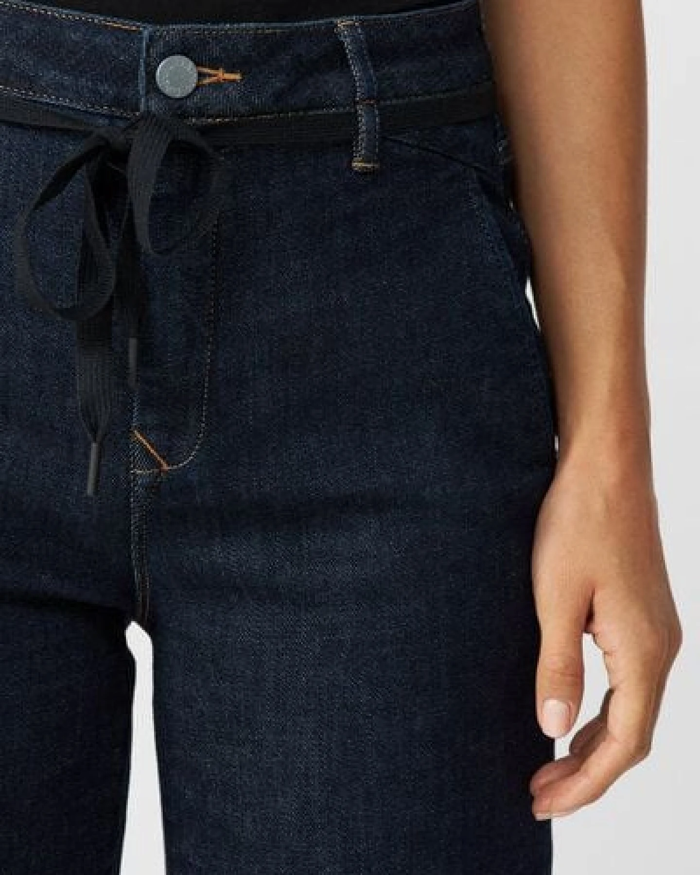 Damen Jeans DEW Flared High Waist French Pocket DAWN Bio-Baumwolle – Ansicht 4