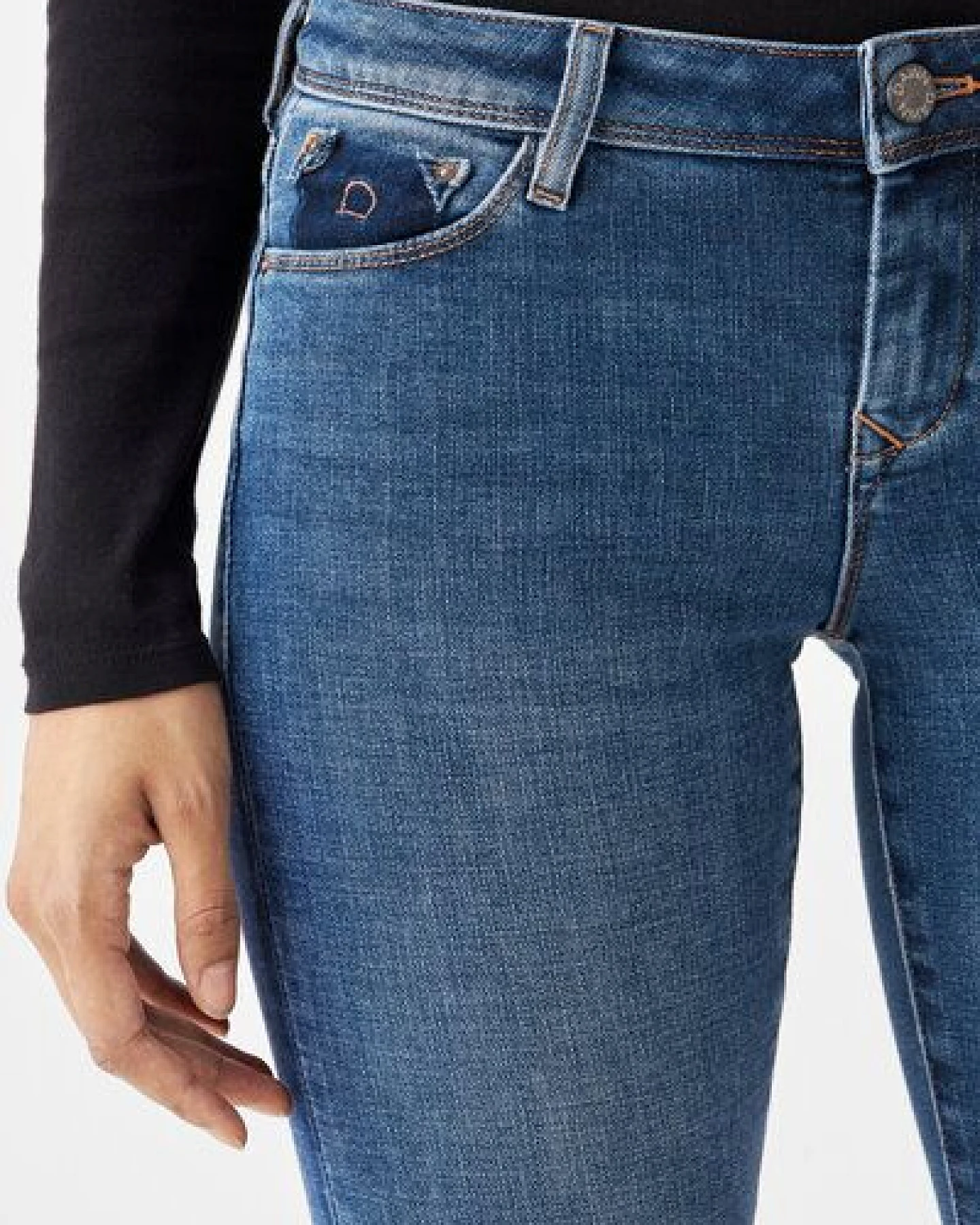 Damen Jeans MID SUN Slim Design Details DAWN Bio-Baumwolle – Ansicht 3