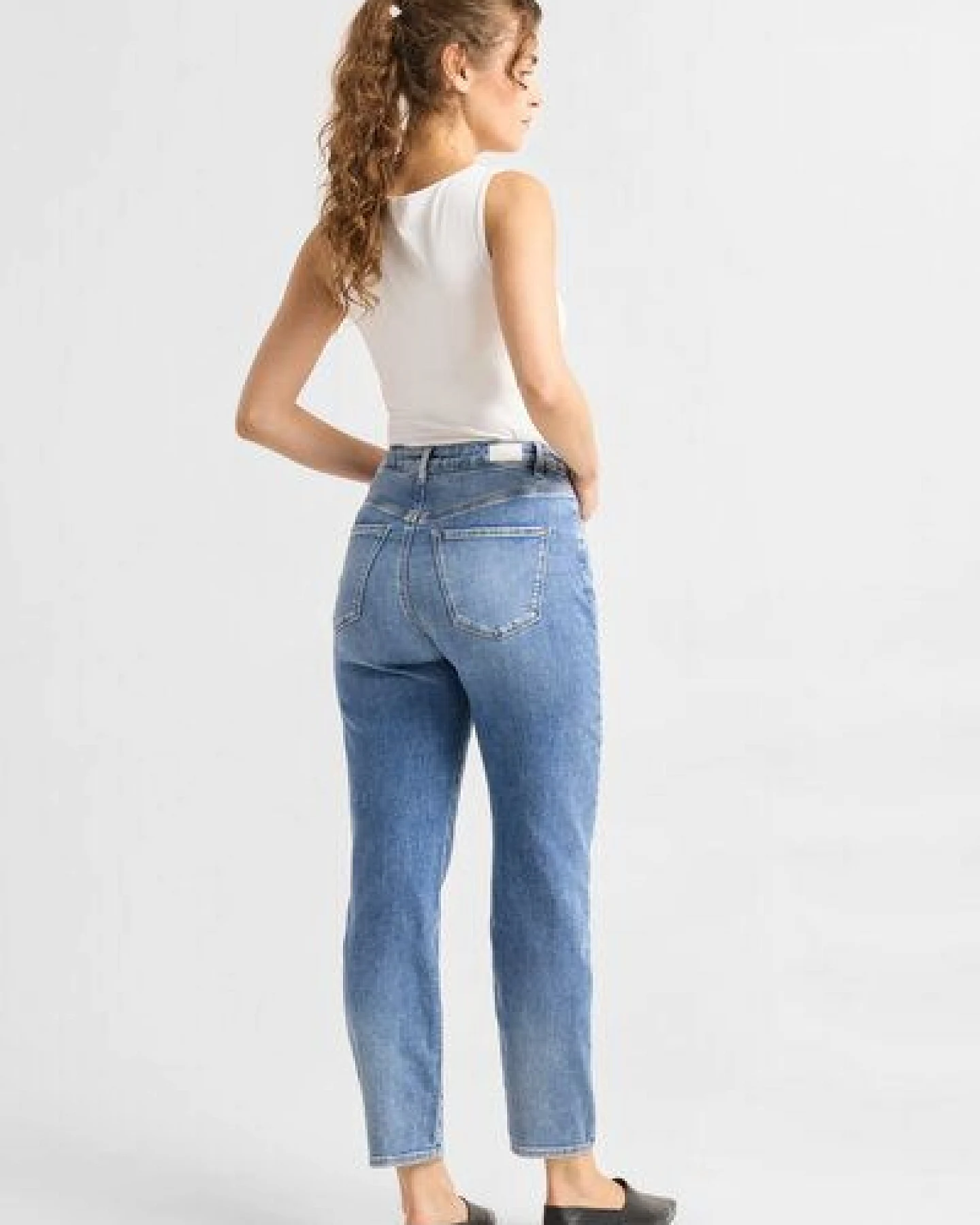Damen Jeans STARDUST High Waist O-Shape DAWN Bio-Baumwolle – Ansicht 3