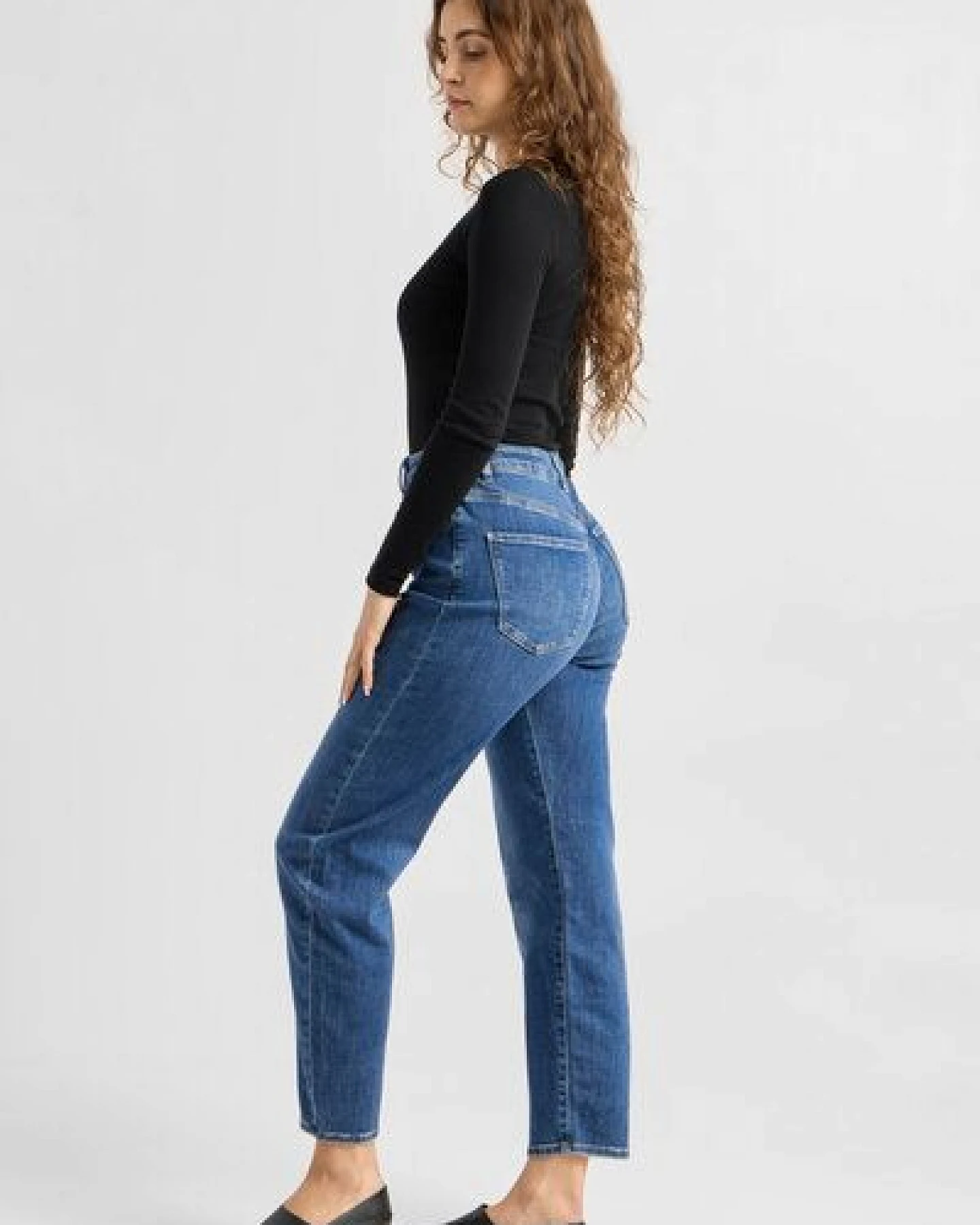 Damen Jeans STARDUST High Waist O-Shape DAWN Bio-Baumwolle – Ansicht 3