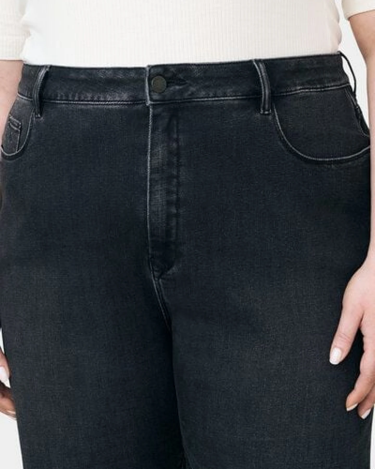 Damen Jeans STARDUST High Waist O-Shape DAWN Bio-Baumwolle Curvy – Ansicht 4