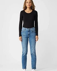 Produktseite: Damen Jeans STELLAR Slim Straight DAWN Bio-Baumwolle