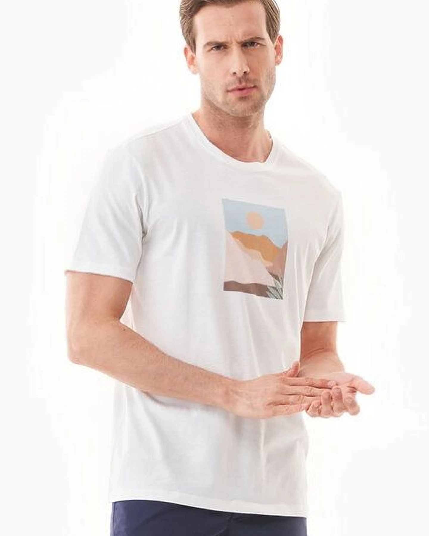 ORGANICATION T-Shirt aus Bio-Baumwolle mit Print – Ansicht 3