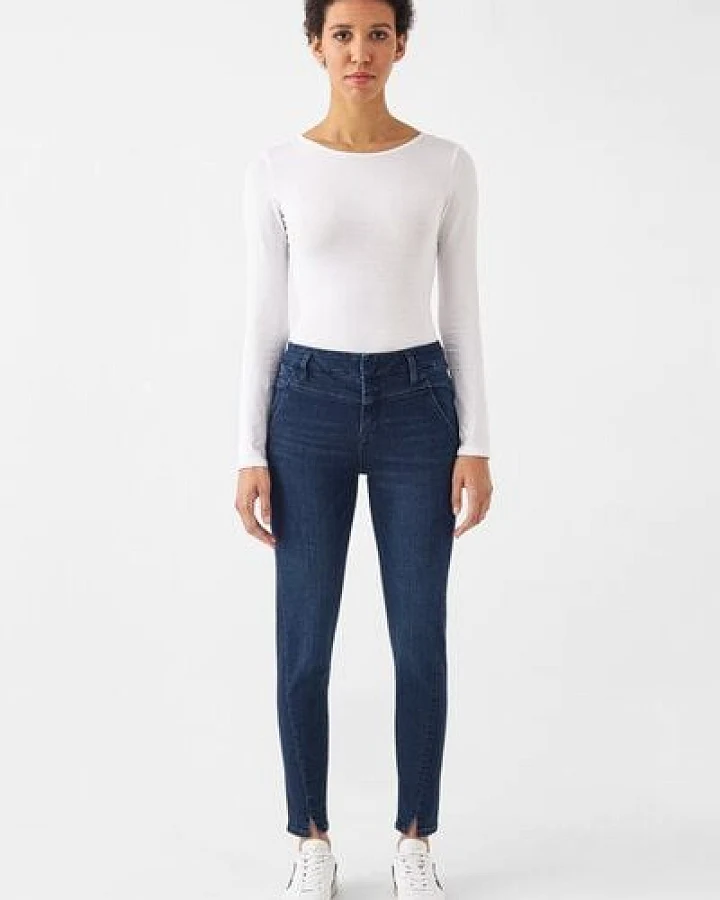 Produktseite: Damen Jeans SUN UP Powerstretch Design Details DAWN Bio-Baumwolle