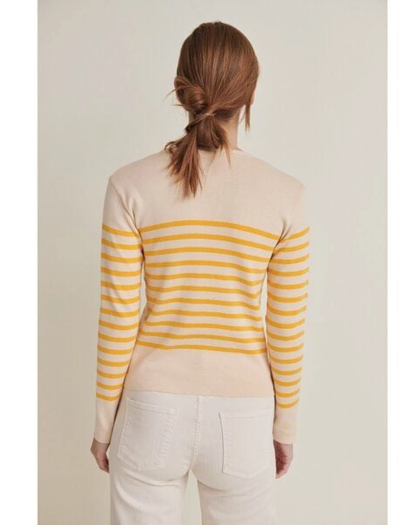Basic Apparel Gestreiftes Langarmshirt aus Bio-Baumwolle – Ansicht 4