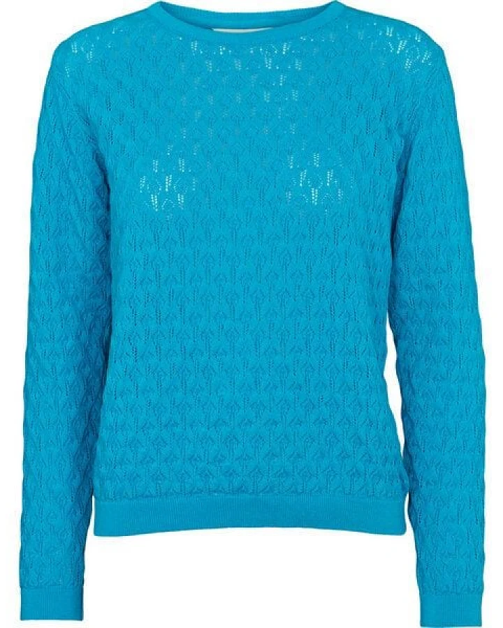 Basic Apparel Rundhalspullover ISLA aus Bio-Baumwolle