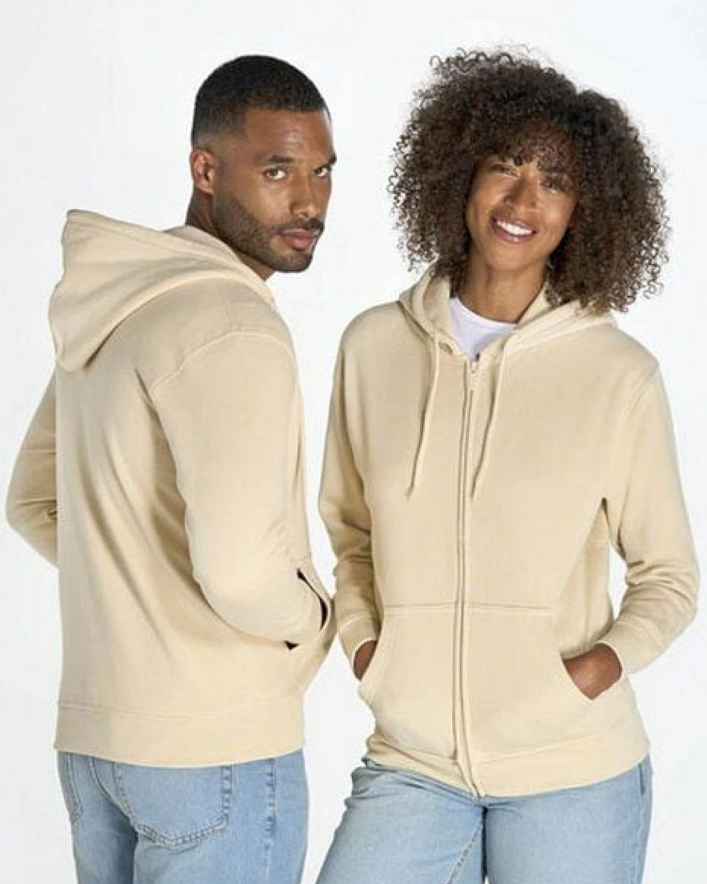 JHK Unisex Sweatjacke mit Kapuze Zoodie Pullover Kapuzenjacke – Ansicht 2