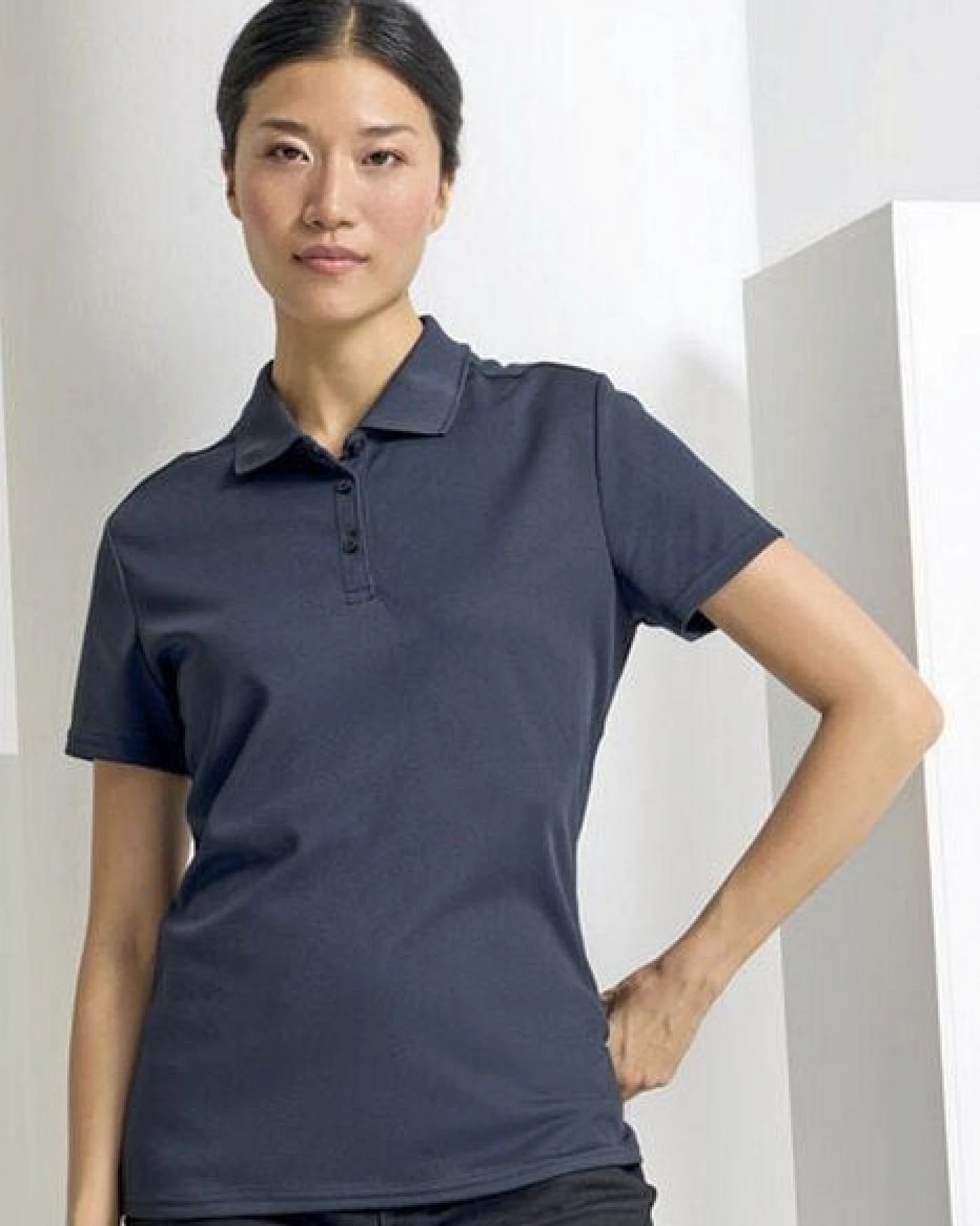 Premier Workwear Damen Women Atmungsaktives Polo Shirt mit Knopfleiste – Ansicht 2
