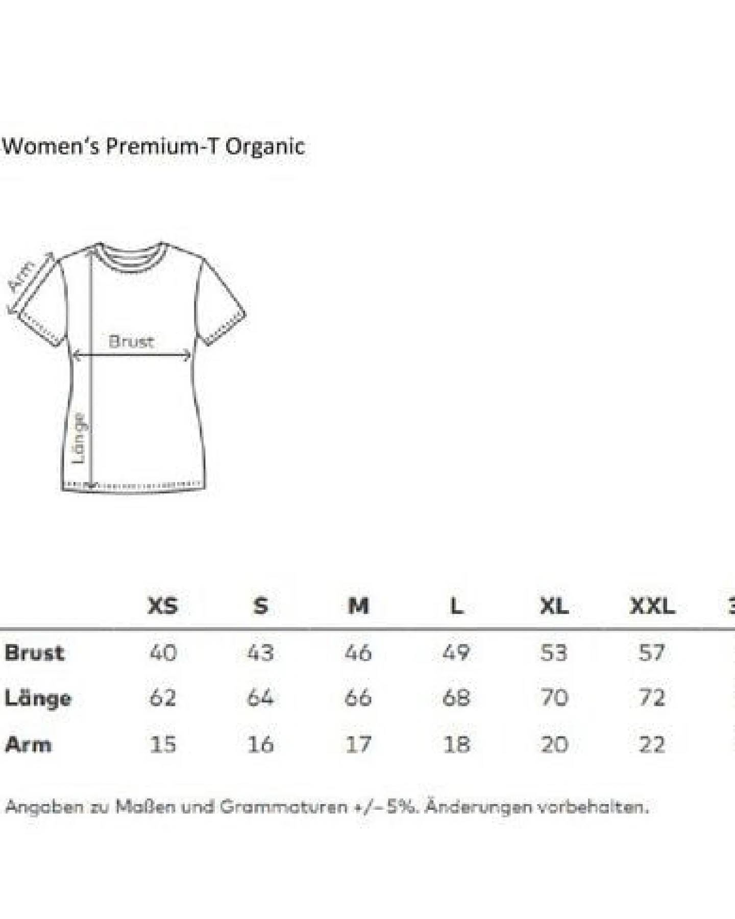 Promodoro Women´s Premium T-Shirt Organic bis 3XL – Ansicht 3