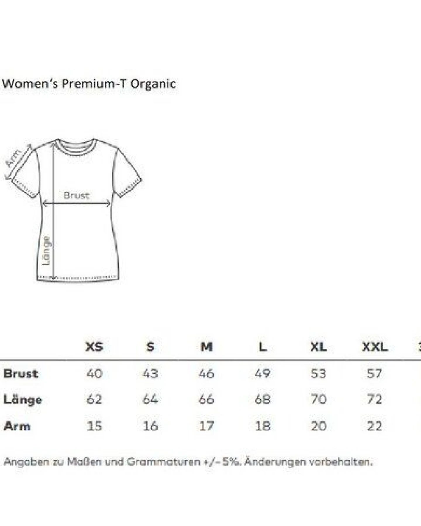 Promodoro Women´s Premium T-Shirt Organic bis 3XL – Ansicht 3