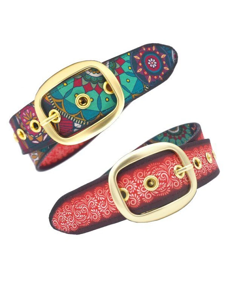Seegarn - Gürtel / Wendegürtel SeeRose 4cm