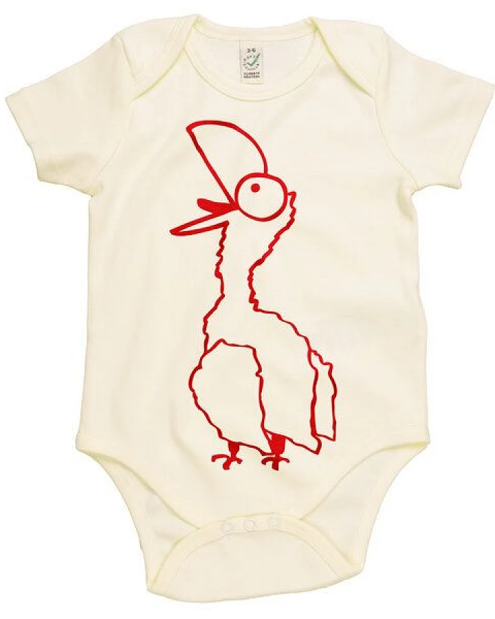 HANDGEDRUCKT "Schreihals" Baby Body