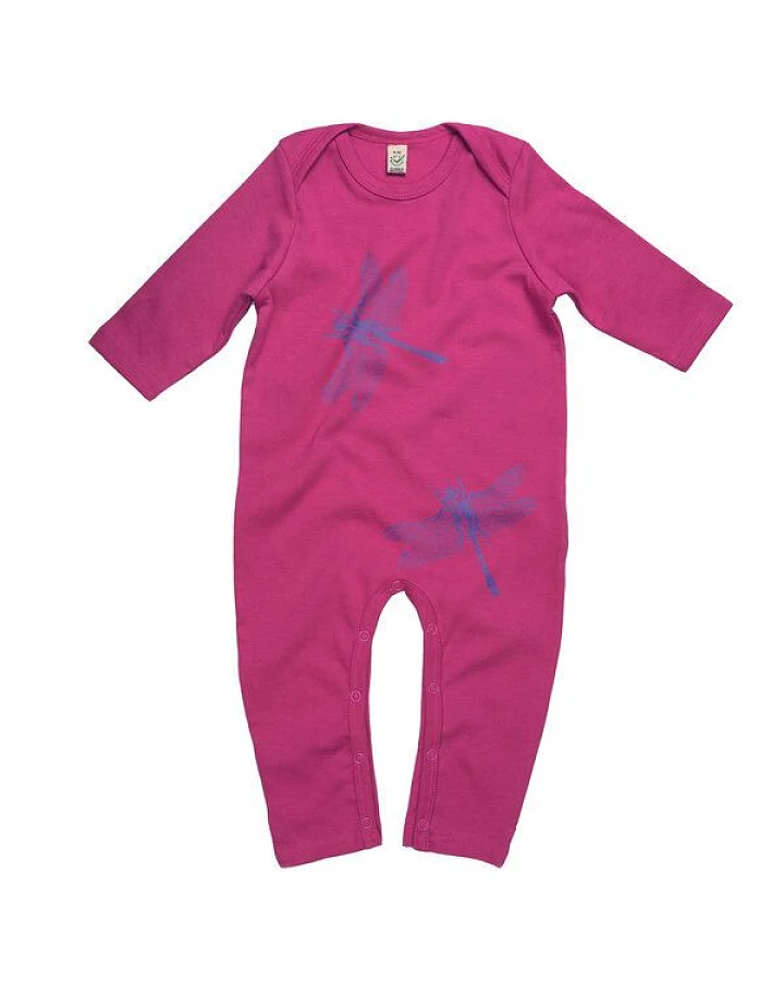 HANDGEDRUCKT "3Azurjungfern" Baby Jumpsuit