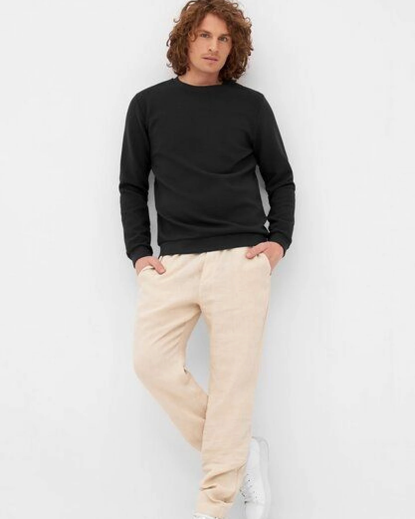 Givn Berlin Sweater CANTON aus Bio-Baumwolle - Black (Rib) – Ansicht 2
