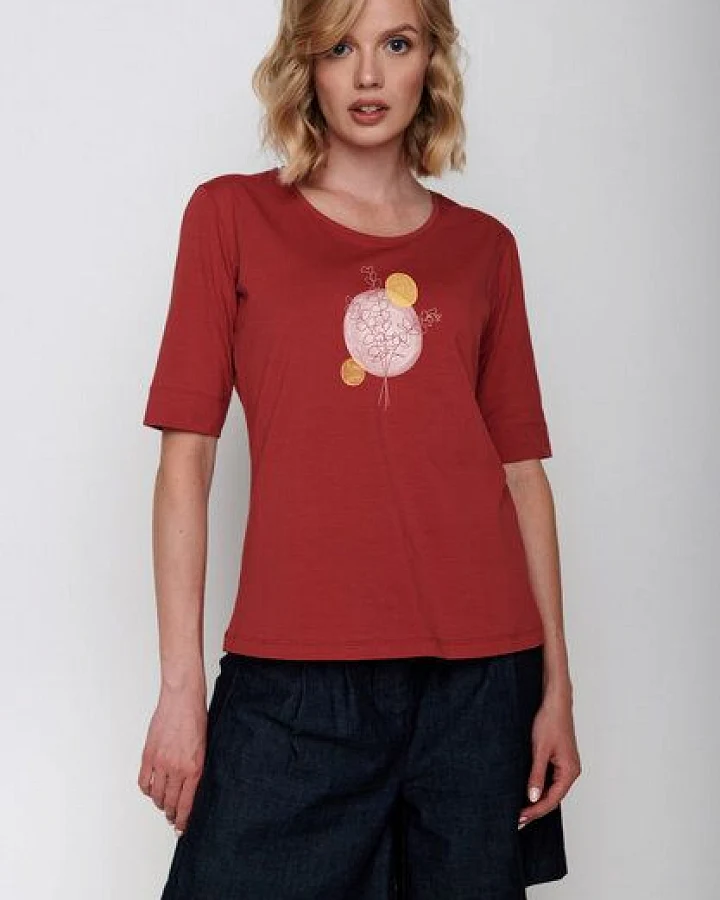 GREENBOMB Plants Eucalyptus Deep - T-Shirt für Damen