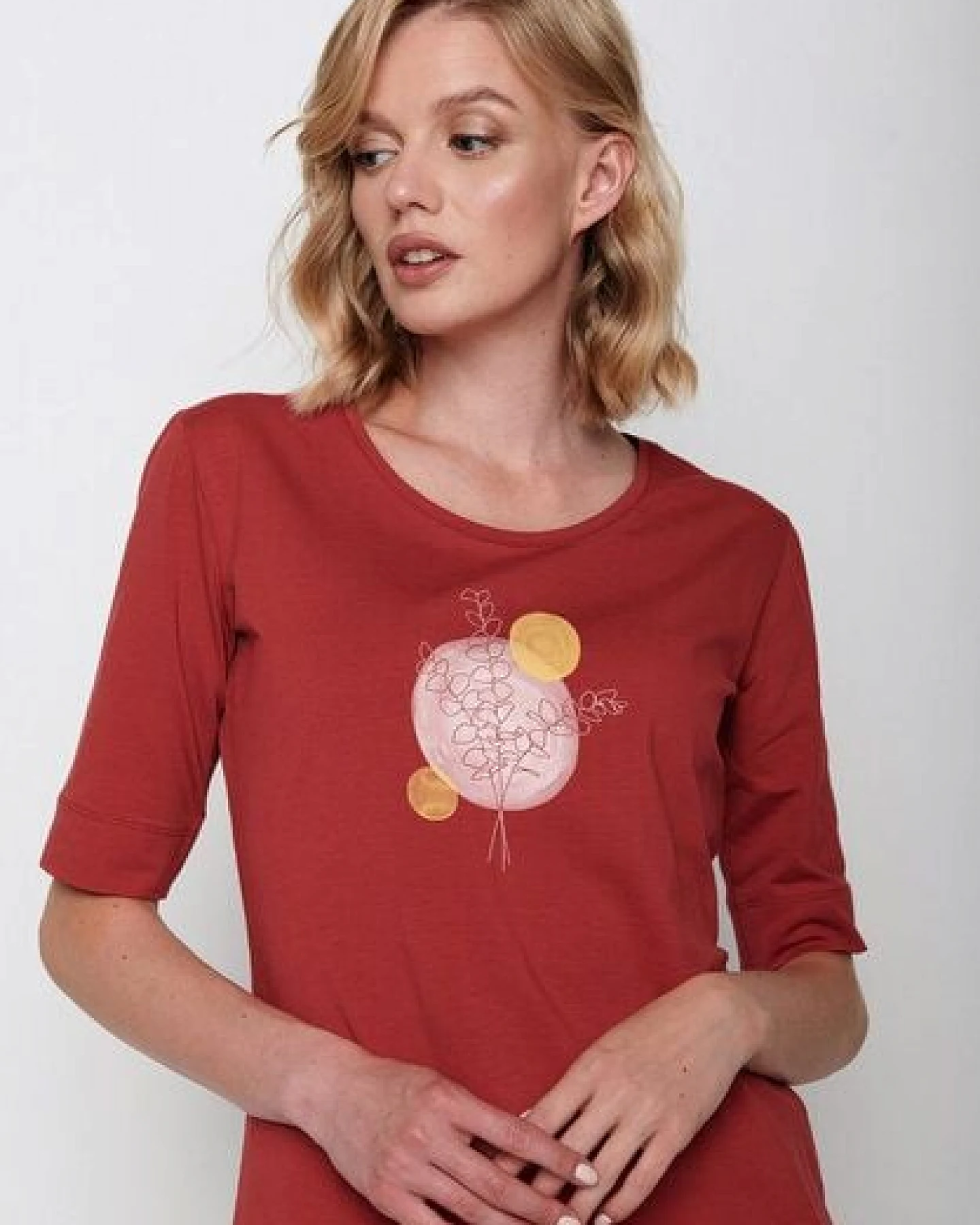GREENBOMB Plants Eucalyptus Deep - T-Shirt für Damen – Ansicht 4