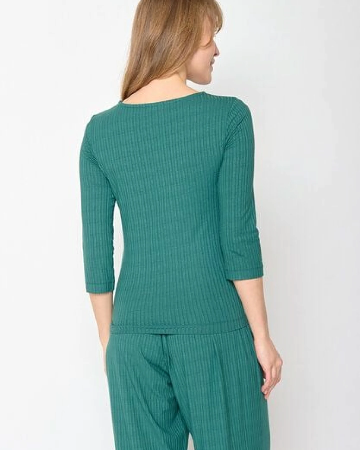 GREENBOMB Basic Refined - Sportliches Longsleeve aus LENZING TENCEL Mix / Fair & Vegan – Ansicht 2