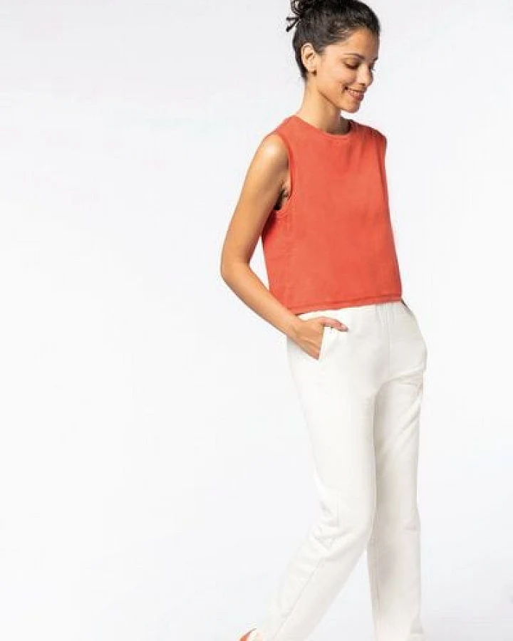 Kultgut Biofair- Vegan Vintagelook CropTop - 100% Biobaumwolle