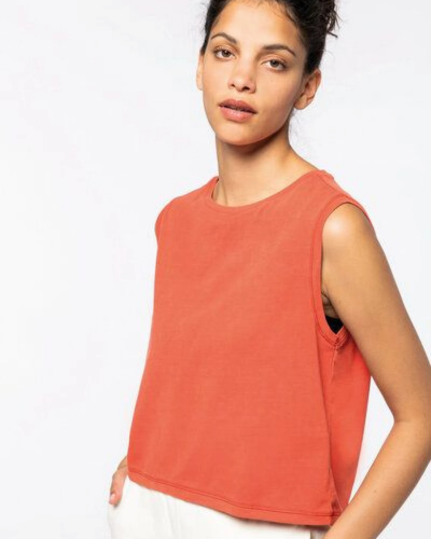 Kultgut Biofair- Vegan Vintagelook CropTop - 100% Biobaumwolle – Ansicht 2
