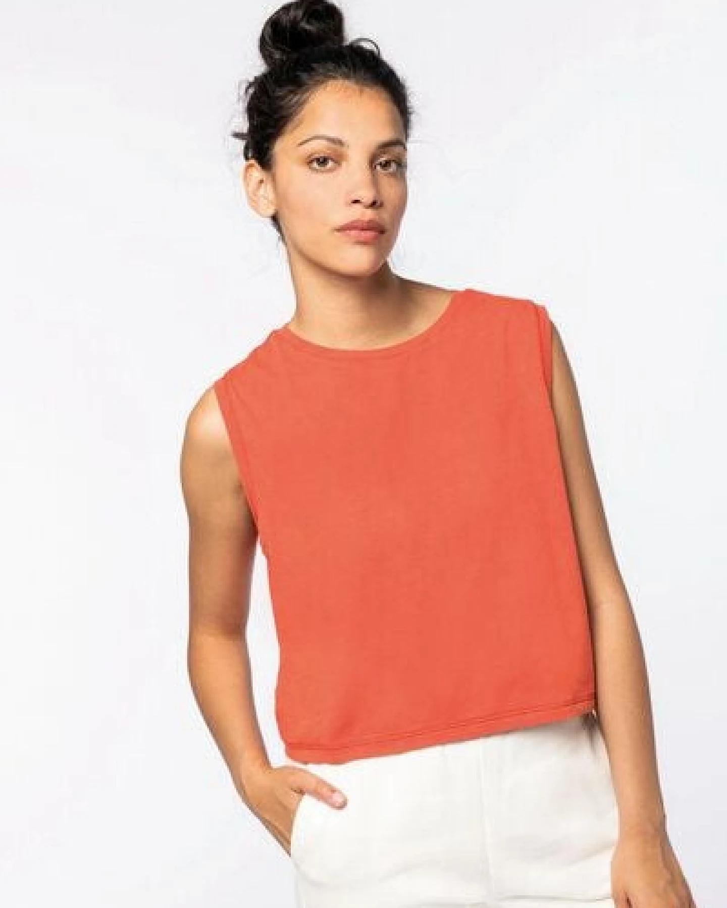 Kultgut Biofair- Vegan Vintagelook CropTop - 100% Biobaumwolle – Ansicht 4