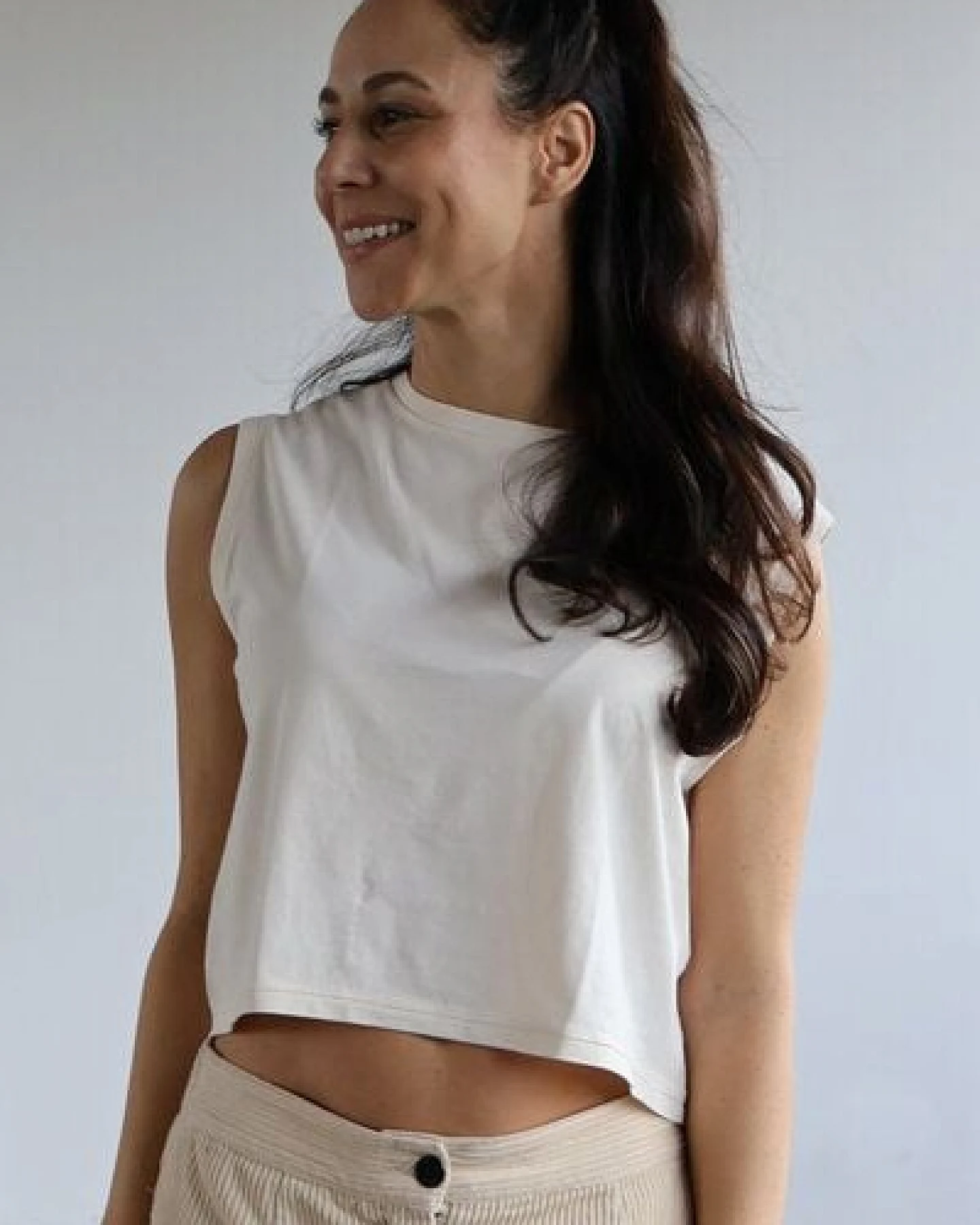 Kultgut Biofair- Vegan Vintagelook CropTop - 100% Biobaumwolle – Ansicht 3
