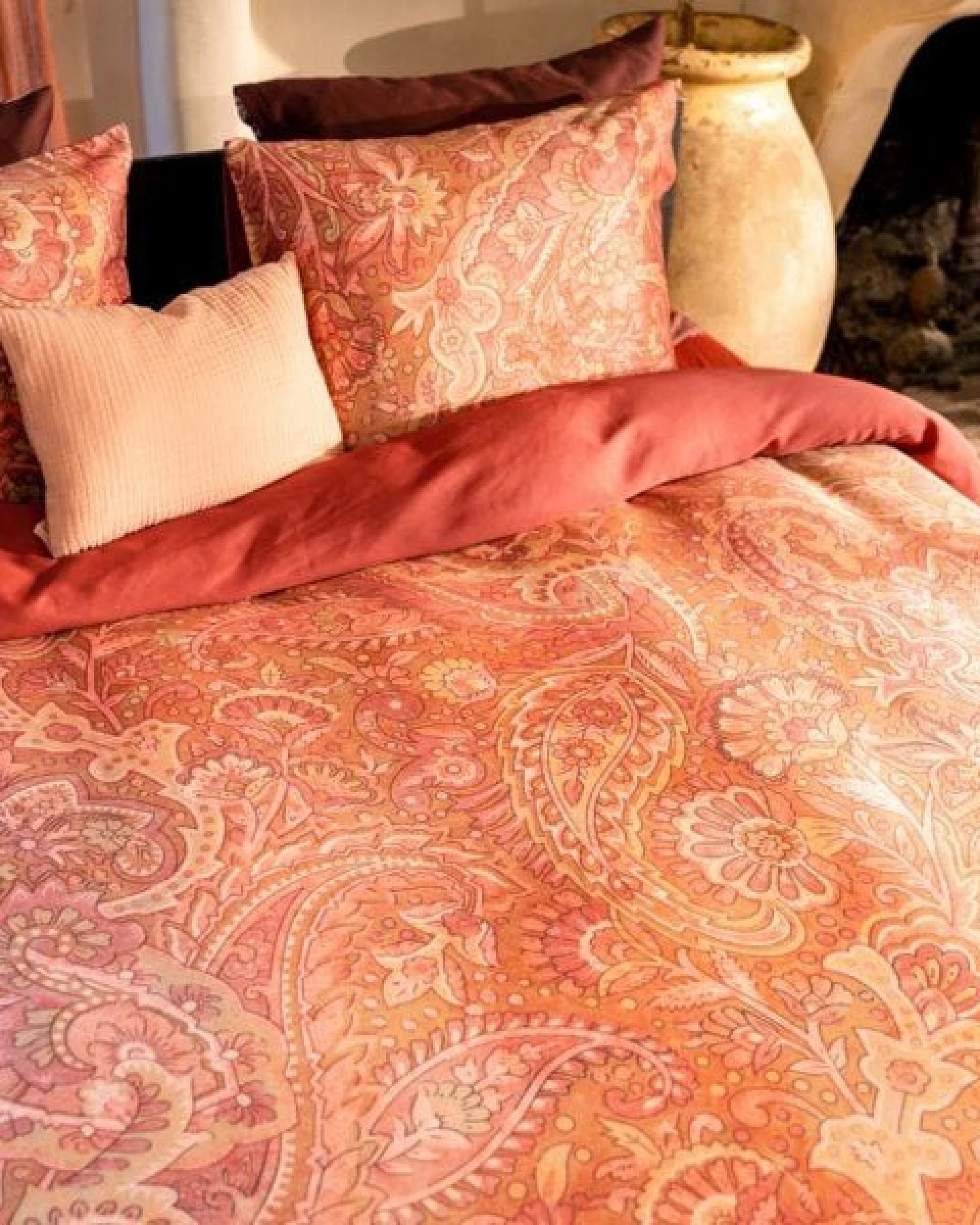 Kayori Luay - Bettwäsche-Ägypt Baumwolle Satin Rosa – Ansicht 3