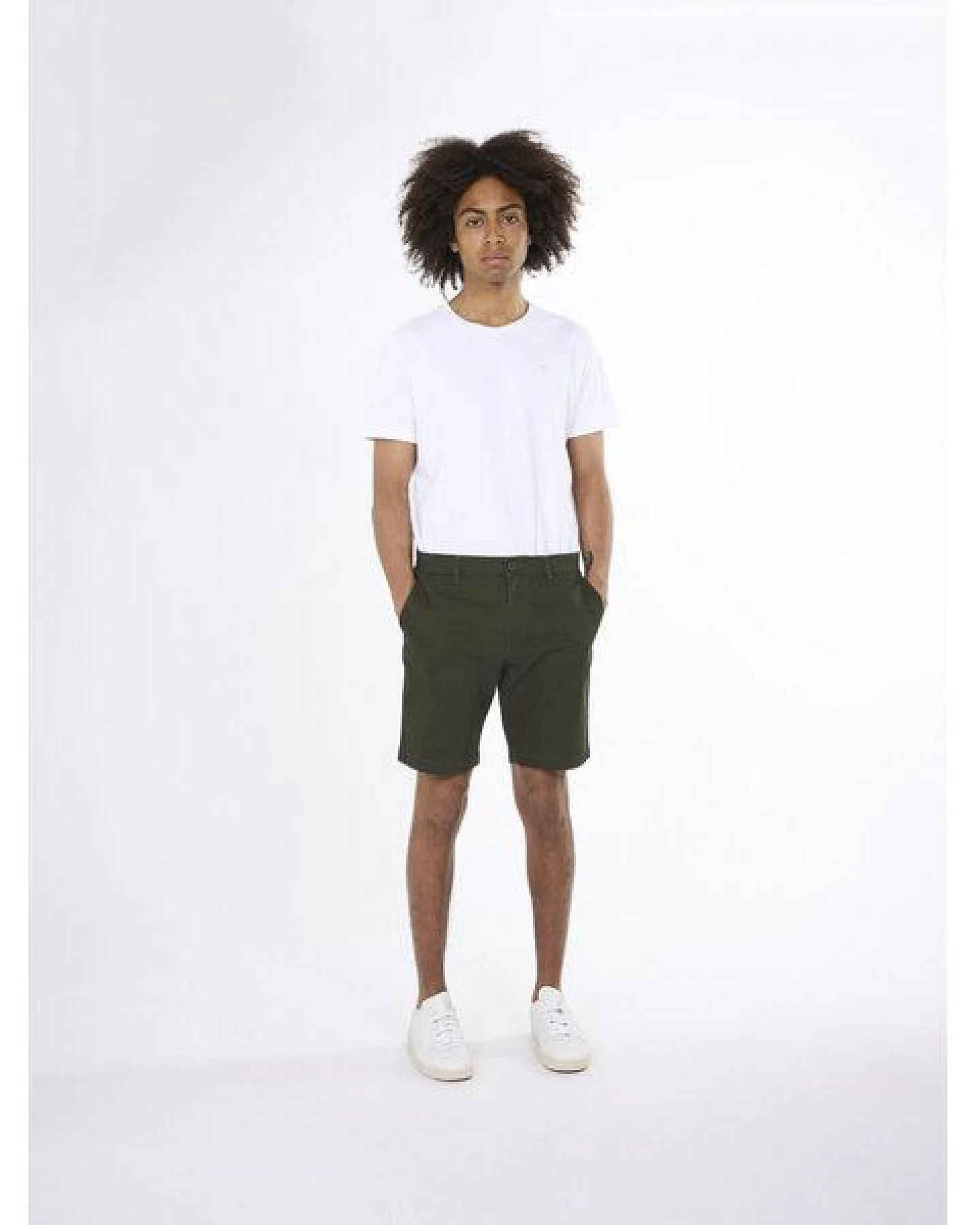 KnowledgeCotton Apparel Shorts STRETCHED TWILL aus Bio-Baumwolle – Ansicht 3