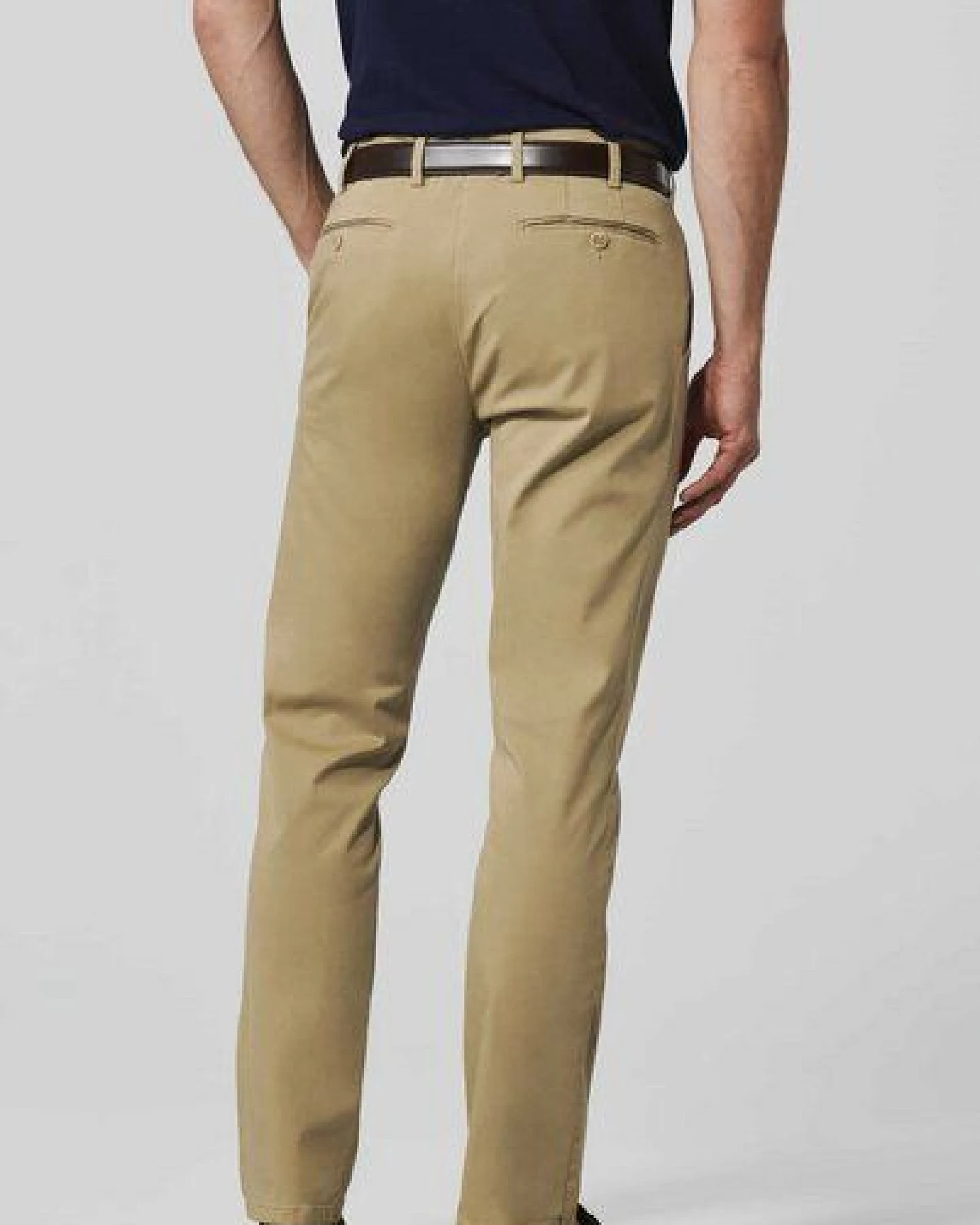 MEYER Baumwolle-Seide-Super-Stretch Chino – Ansicht 3