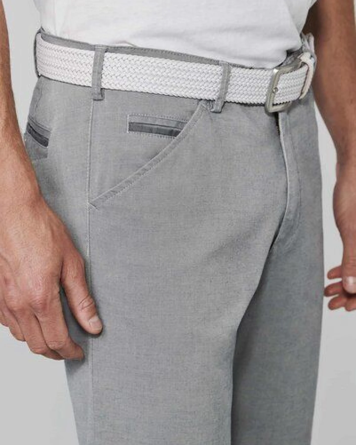MEYER TWO-TONE-BAUMWOLLSTRETCH CHINO – Ansicht 4