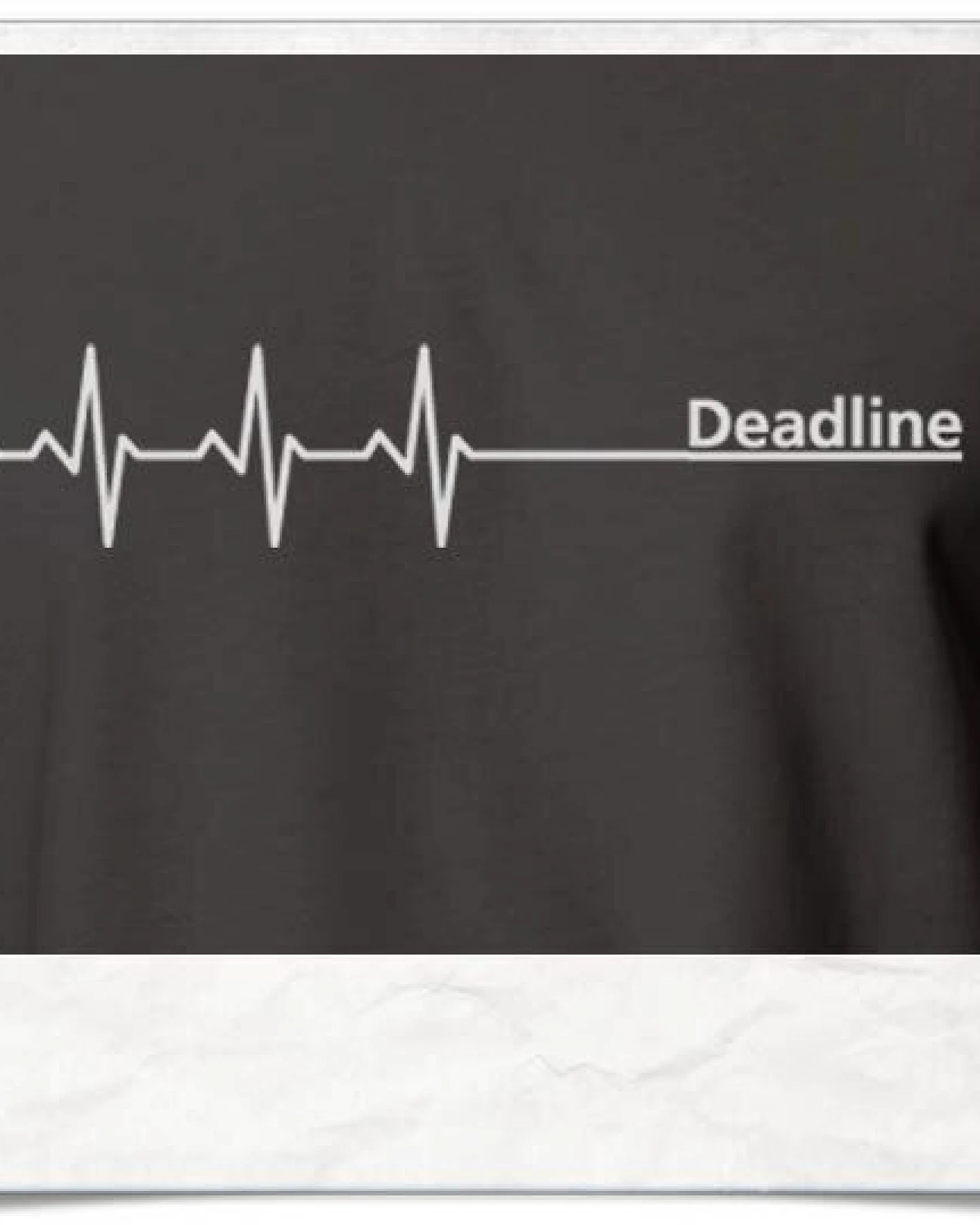 Picopoc Deadline ;) / Grau / T-Shirt – Ansicht 2