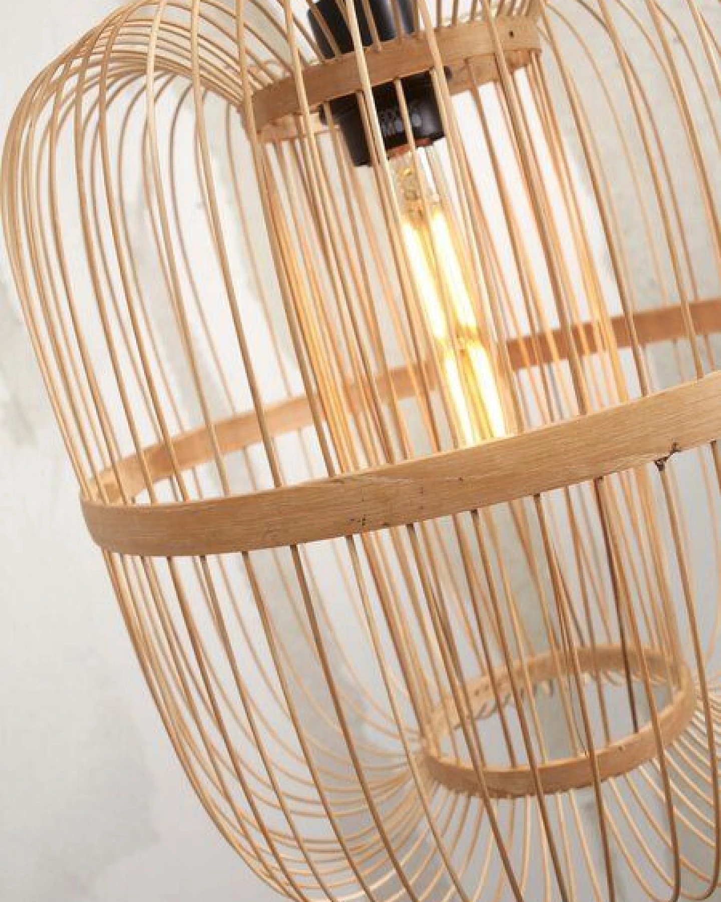 GOOD&MOJO Stehlampe HokkaidoSchwarz/Natur – Ansicht 4