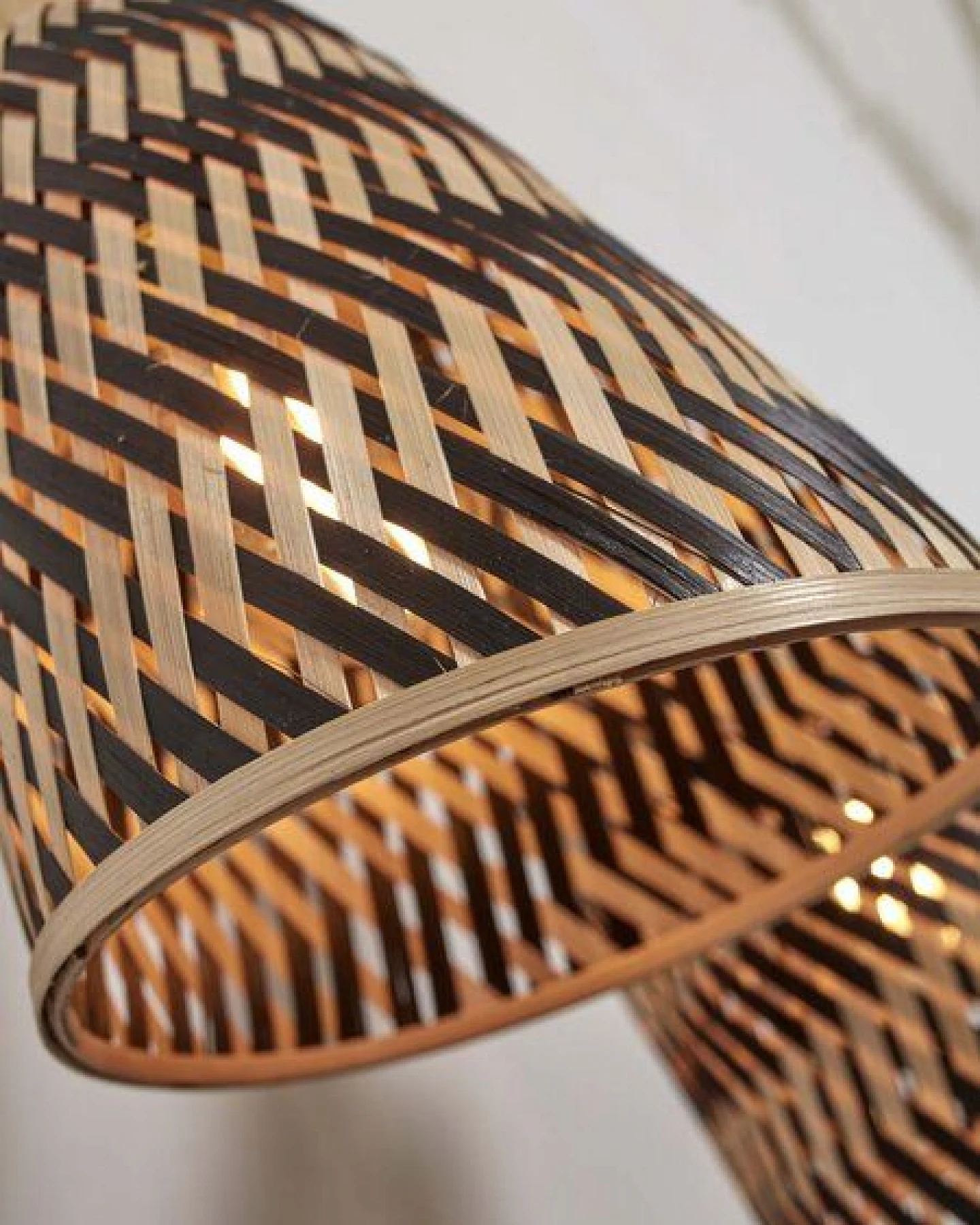 GOOD&MOJO Deckenlampe Java 2-Schirm Natur – Ansicht 4