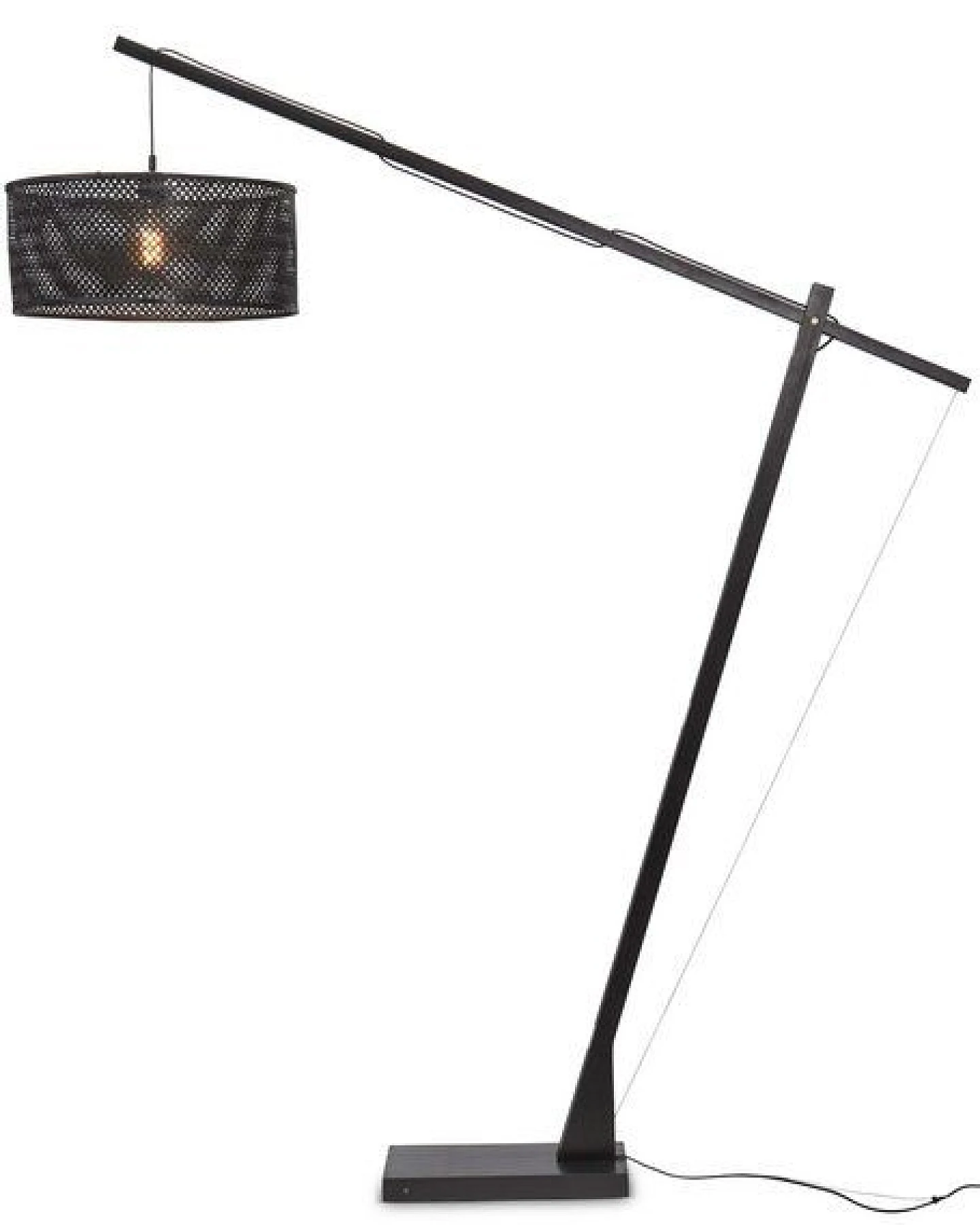 GOOD&MOJO Stehlampe Java XL Schwarz/Natur. – Ansicht 2