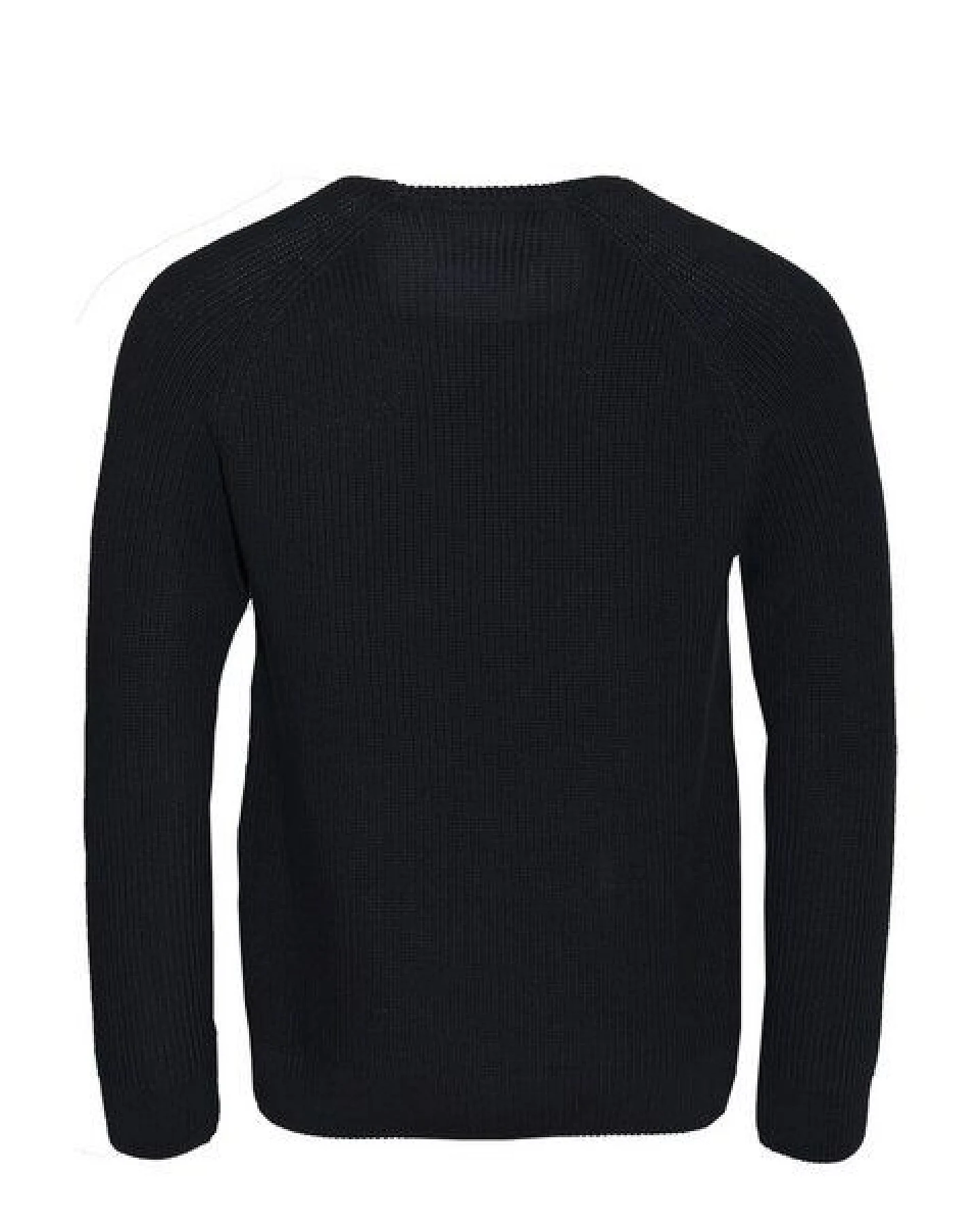 FÄDD Herren Sweatshirt Strickpullover Biobaumwolle HipsterHans Navy Schwarz – Ansicht 2