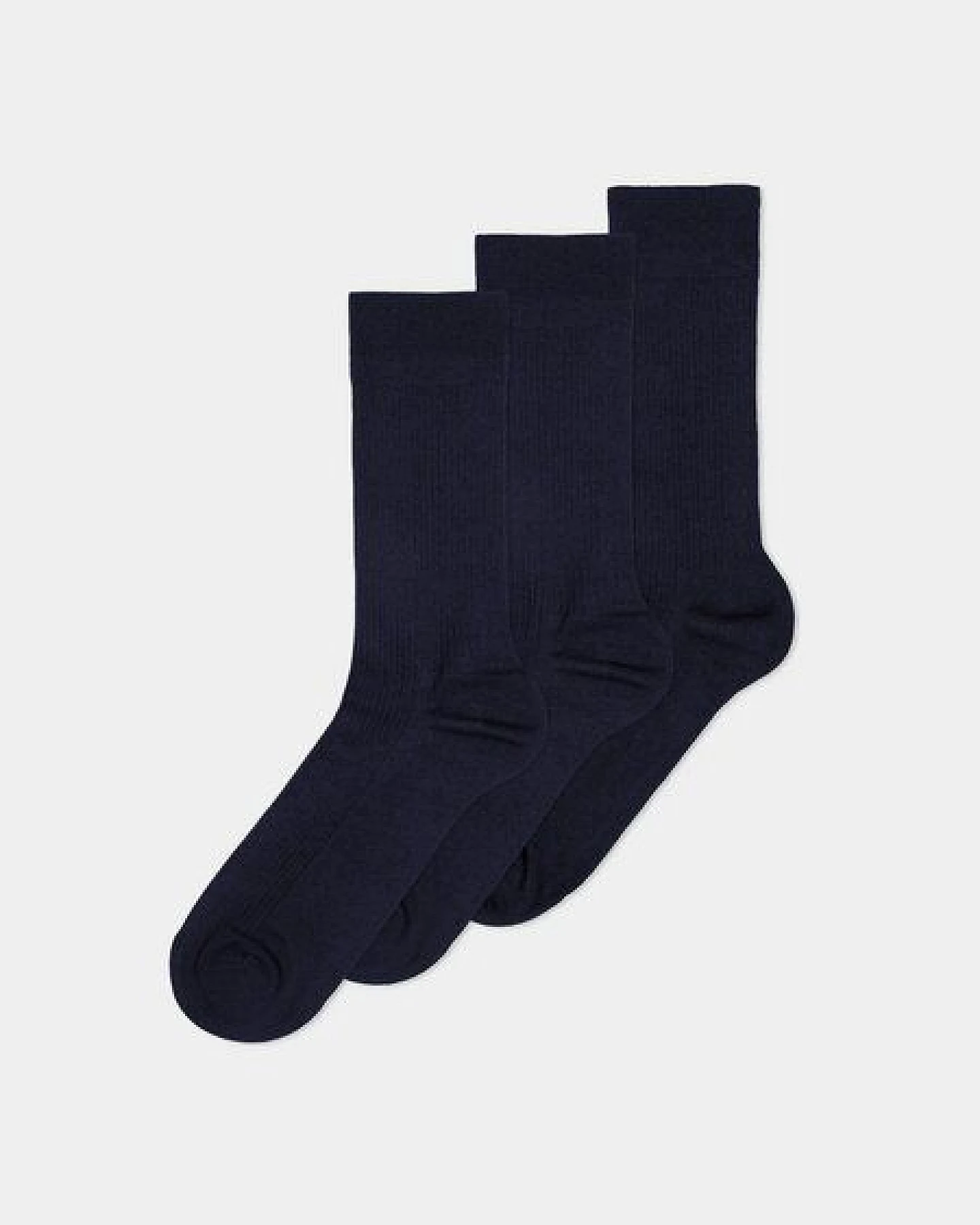erlich textil Casual Cotton Gerippte Socken im 3er Pack mit Baumwolle, made in Europe – Ansicht 2