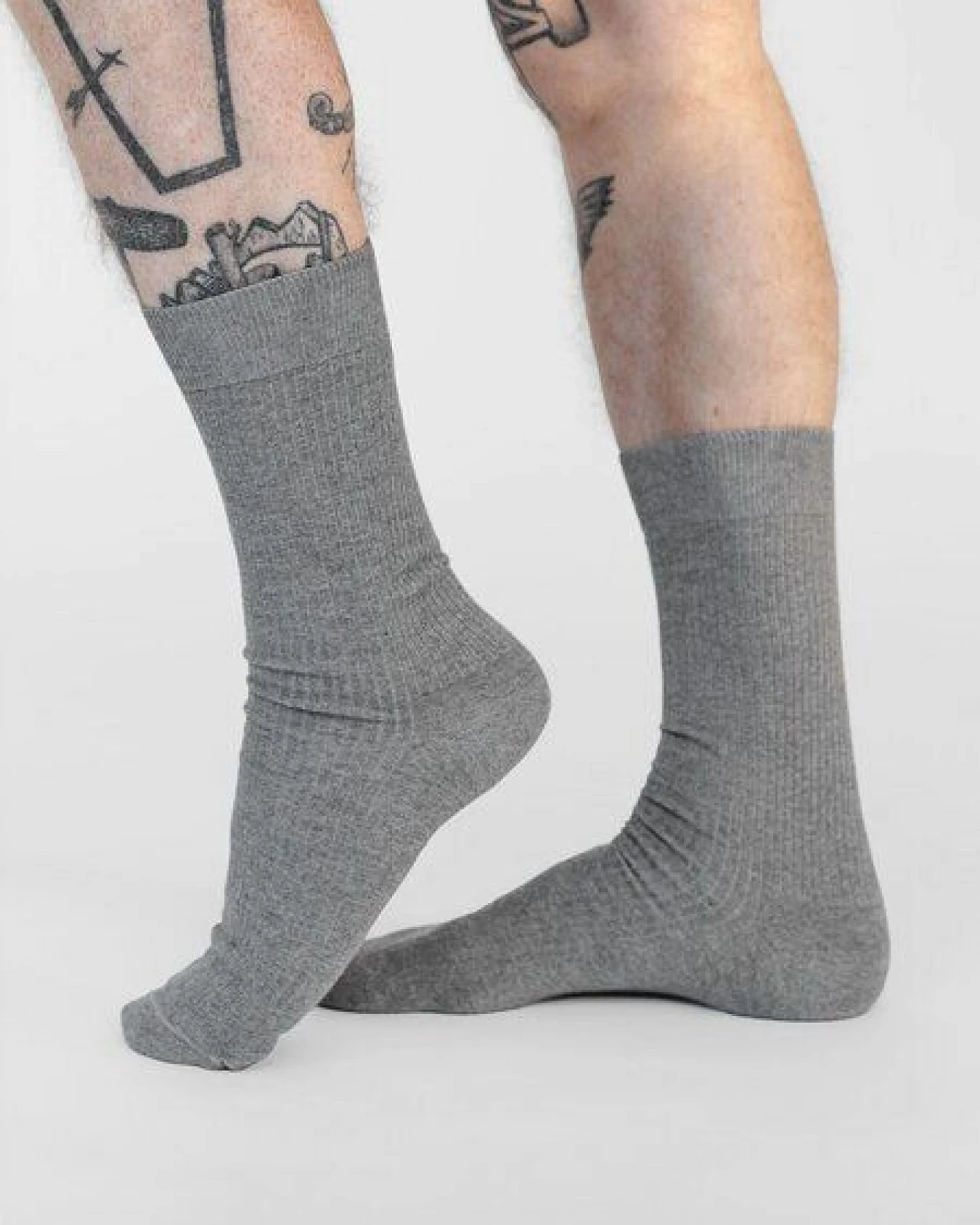 erlich textil Casual Cotton Gerippte Socken im 3er Pack aus Bio-Baumwolle, made in Europe – Ansicht 3