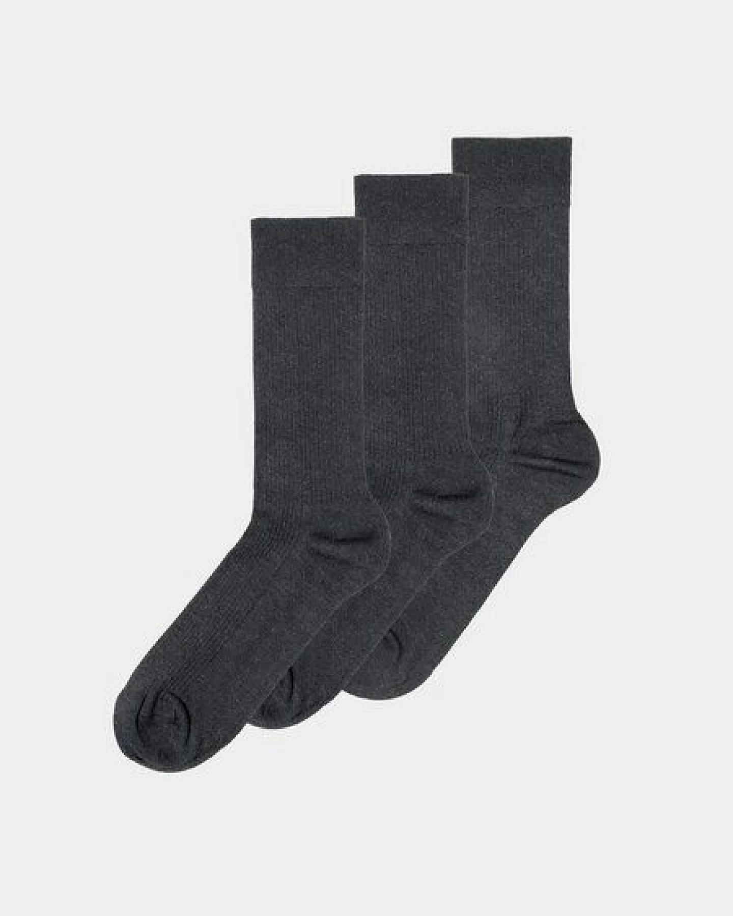 erlich textil Casual Cotton Gerippte Socken im 3er Pack aus Bio-Baumwolle, made in Europe – Ansicht 2