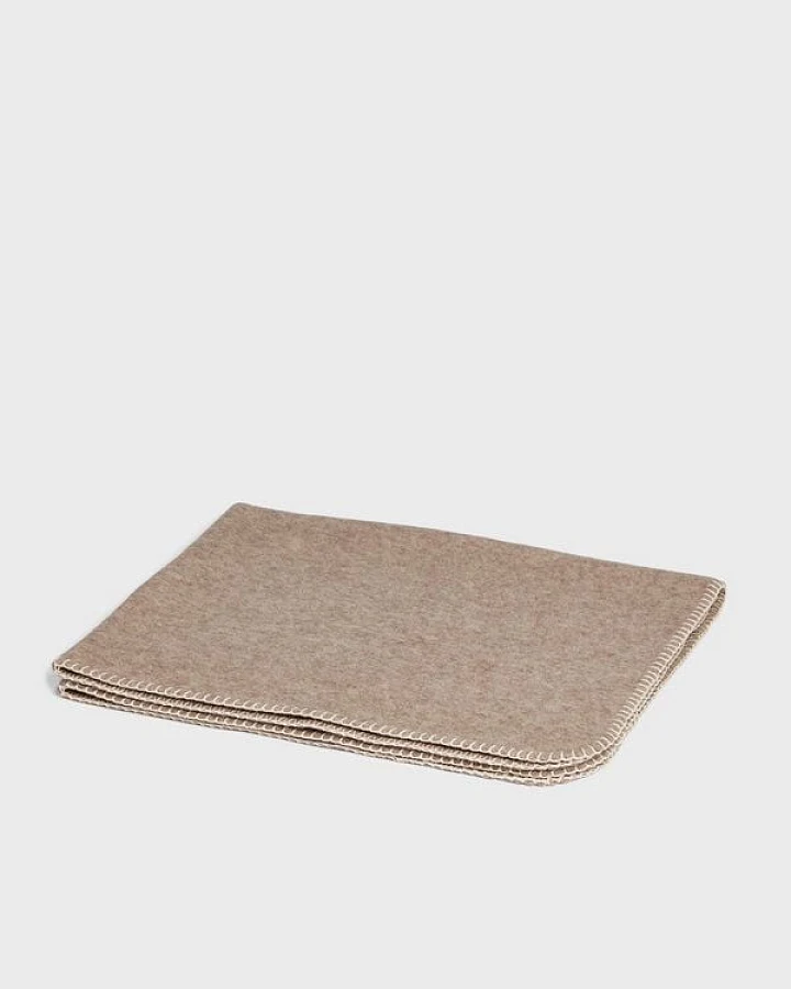 Babydecke 75x100 cm "Yumeko" aus 100% Mulesingfreier Merinowolle