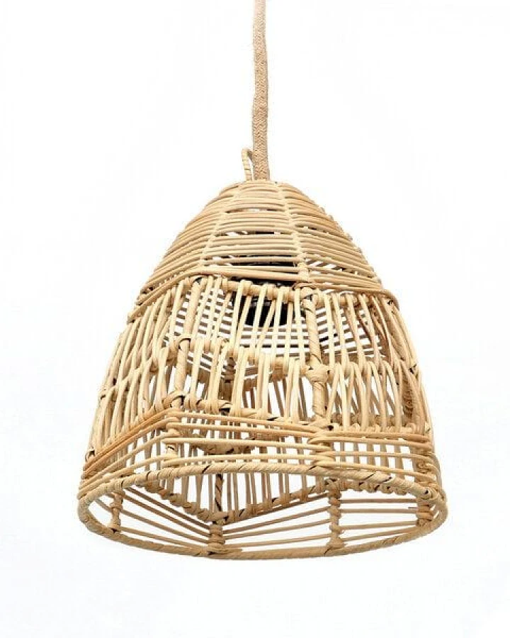 Bazar Bizar The Bala Pendelleuchte aus natürlichem Rattan