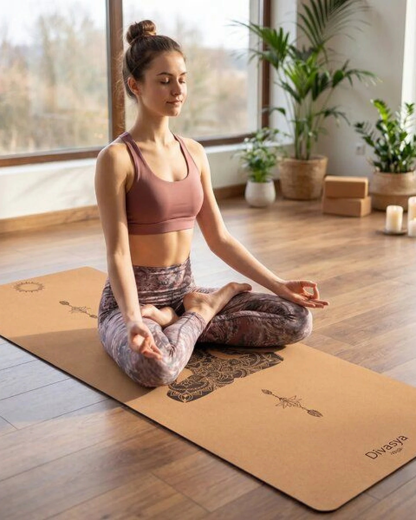 Divasya Yogamatte aus Kork & Naturkautschuk – Ansicht 4