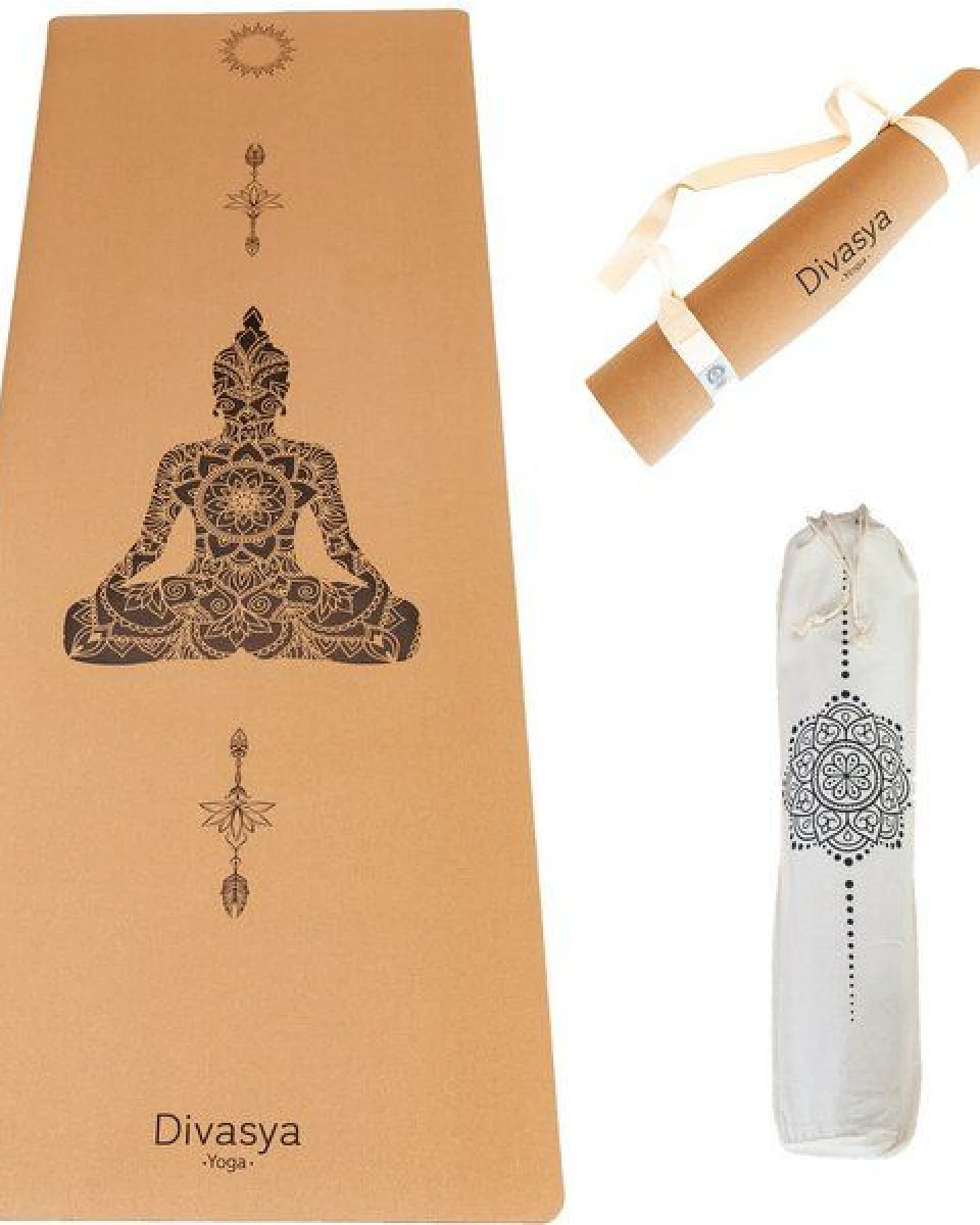 Divasya Yogamatte aus Kork & Naturkautschuk – Ansicht 2