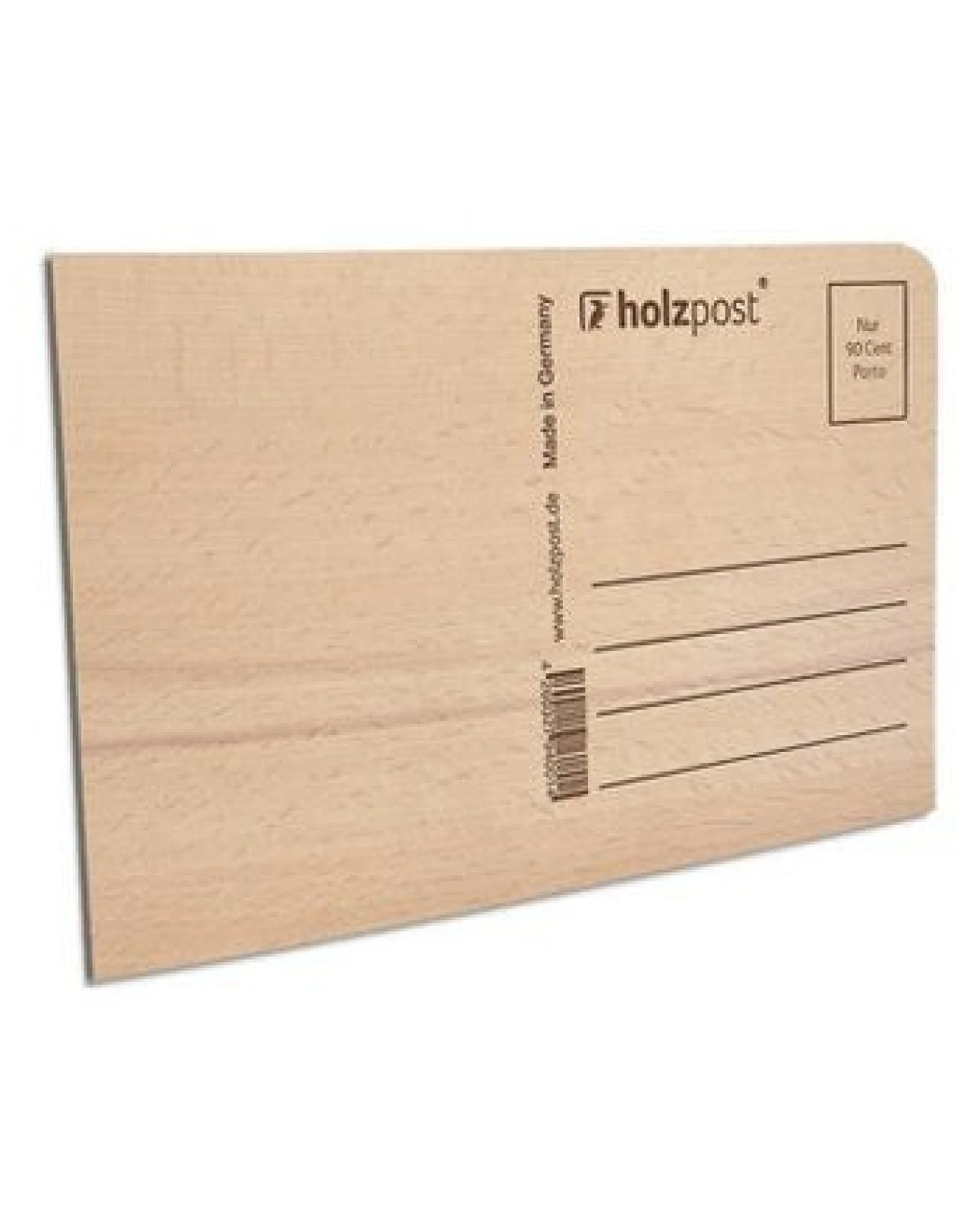Holzpost Karte "Happy (Birth)Day" aus Buchenholz – Ansicht 2