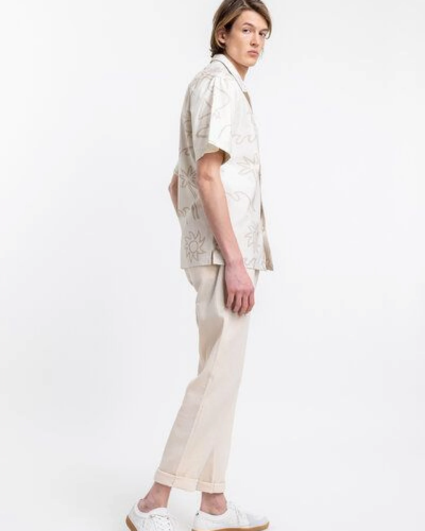 Rotholz Beachside Bowling Hemd Off-White – Ansicht 2
