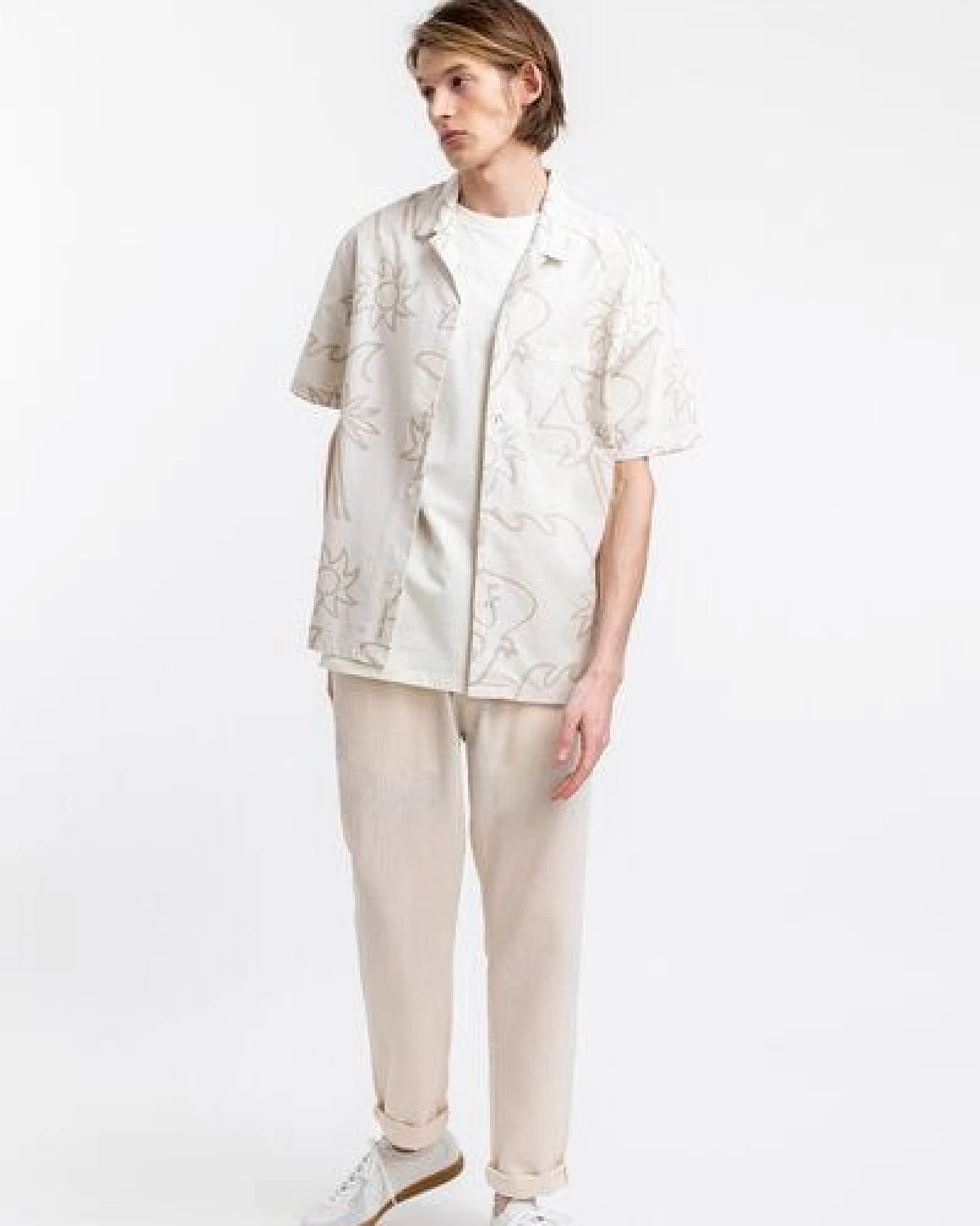 Rotholz Beachside Bowling Hemd Off-White – Ansicht 4