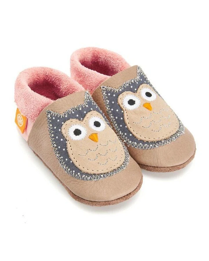 Orangenkinder® Krabbelschuhe "Eulalia die Eule"