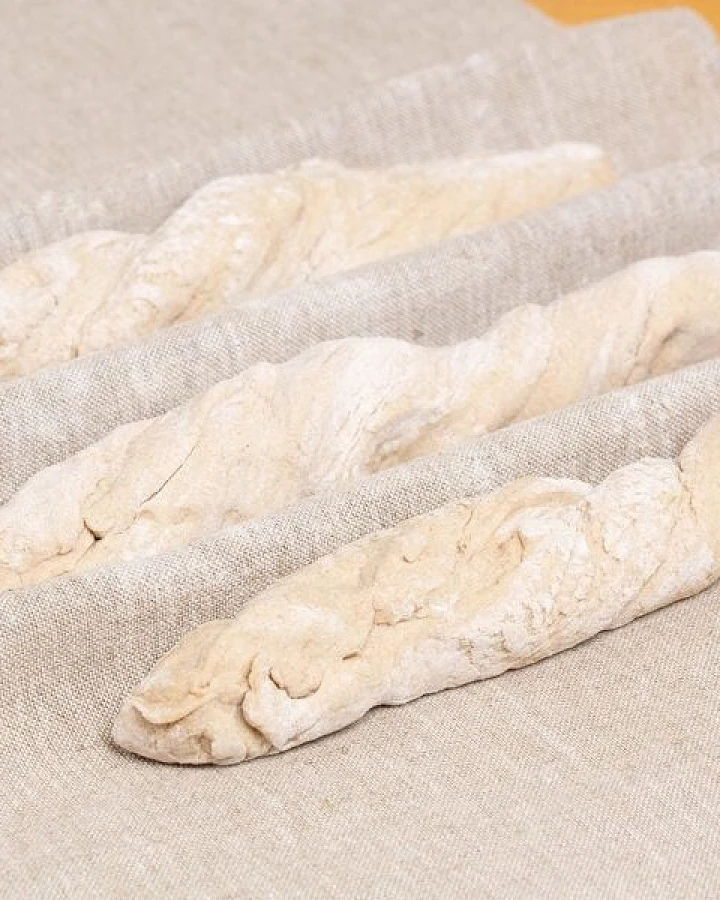 nahtur-design Bäckertuch, Teigtuch aus 100% Leinen, naturbelassen