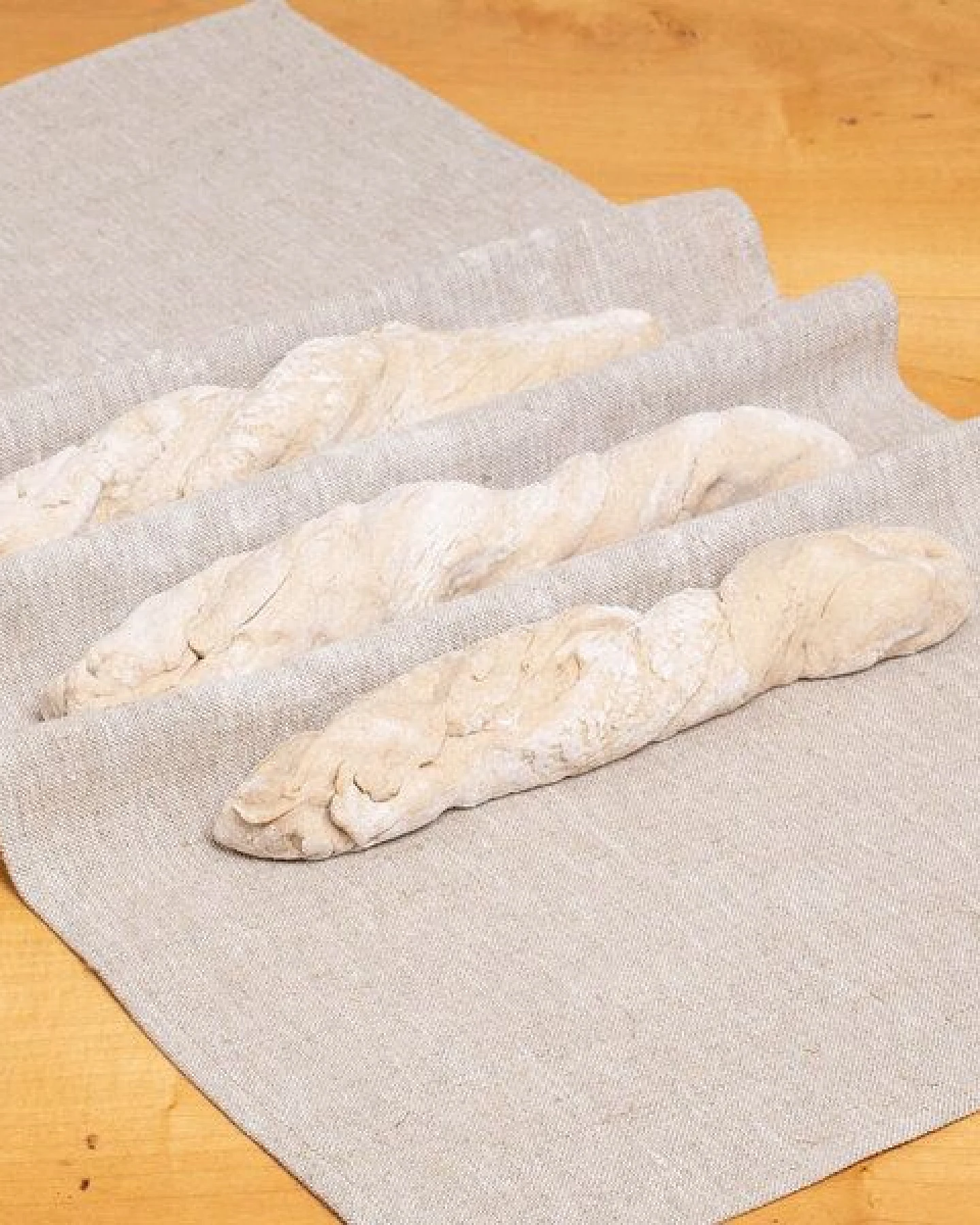 nahtur-design Bäckertuch, Teigtuch aus 100% Leinen, naturbelassen – Ansicht 2