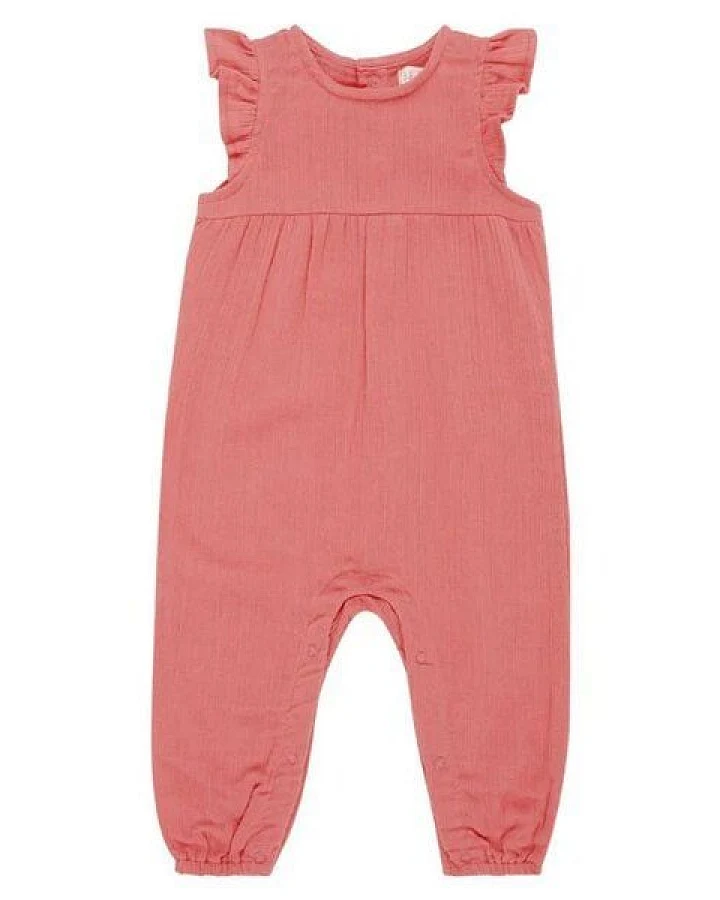 sense-organics Bequemer Baby Overall aus Musselin Marli von Sense Organics (Butterfly Romper)