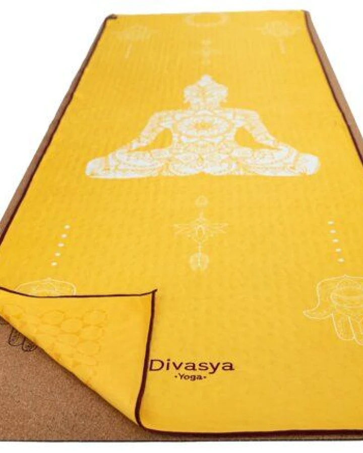 Divasya Rutschfestes Yoga Handtuch im 2er-Set